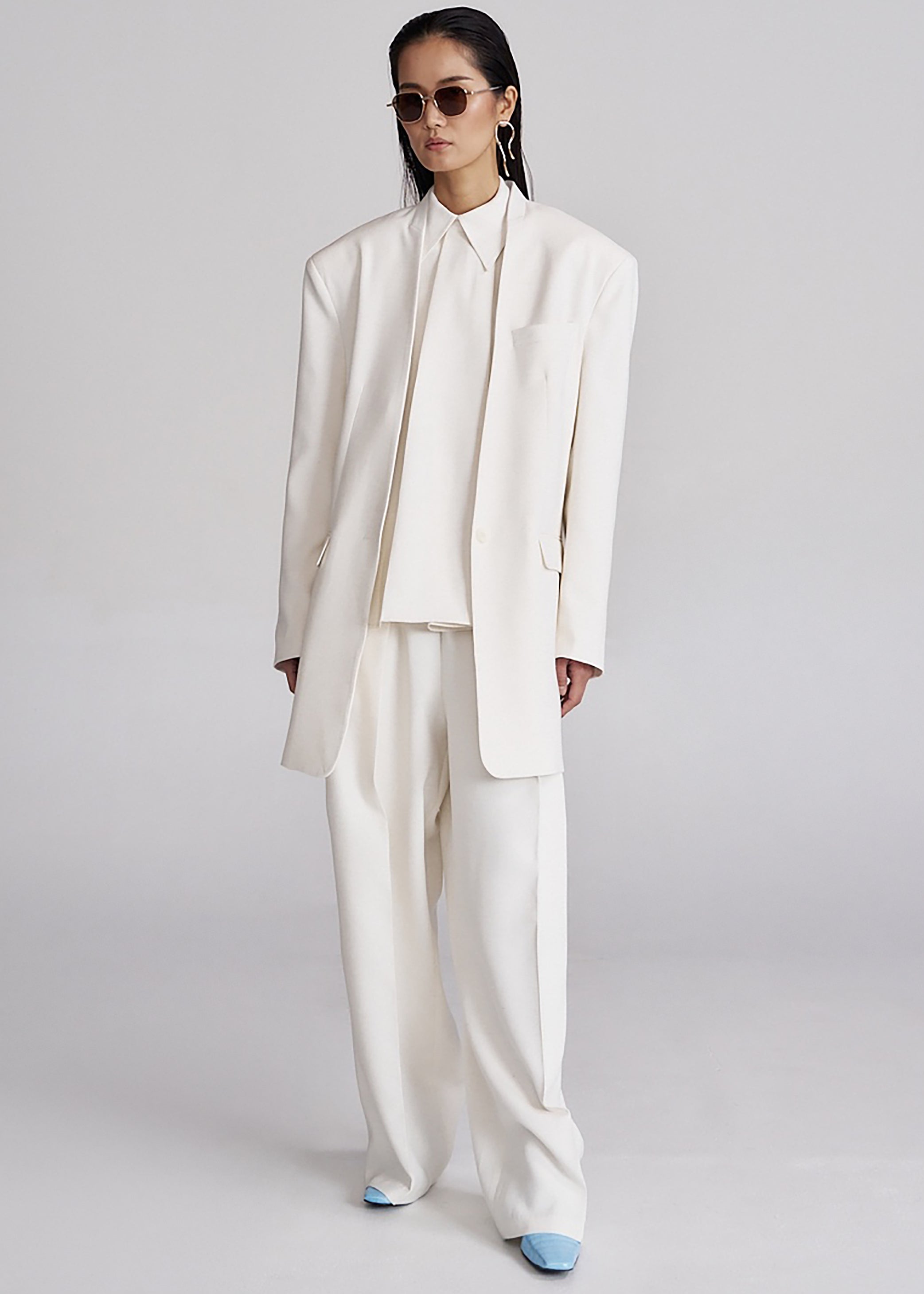 Shop the look image for Corsham Halter Wrap Top - White