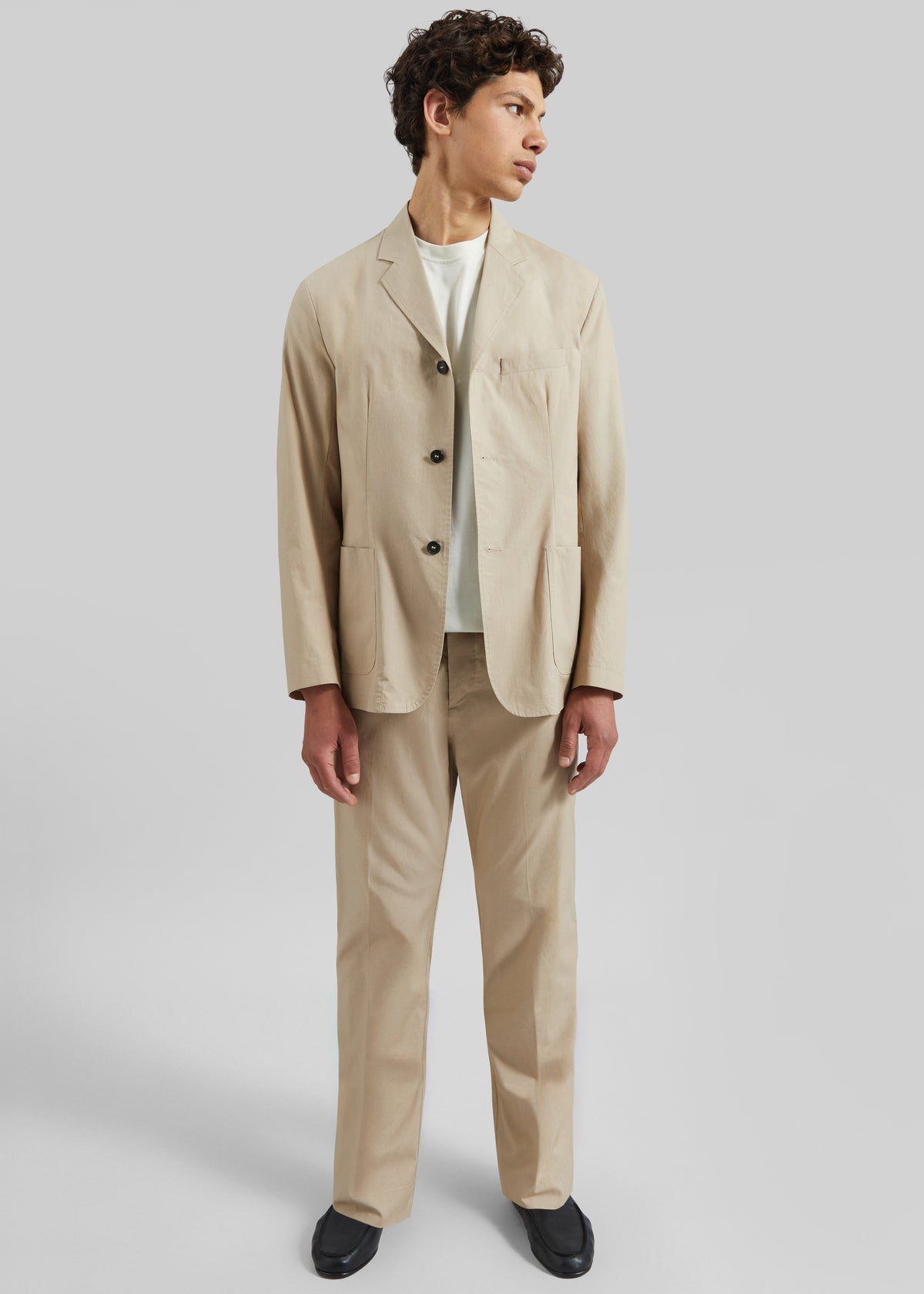 Covert Elastic Waist Trousers - Beige - 4