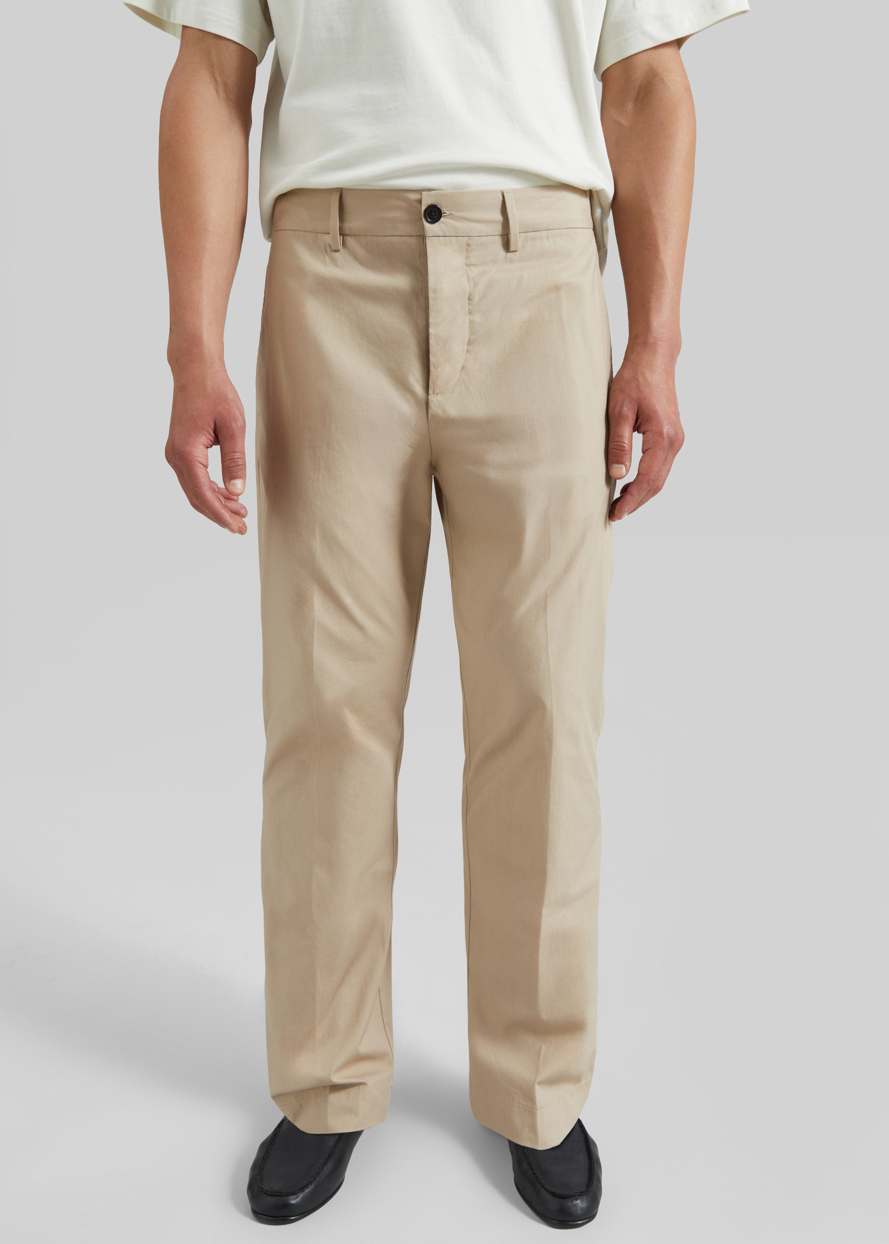 Covert Elastic Waist Trousers - Beige - 2