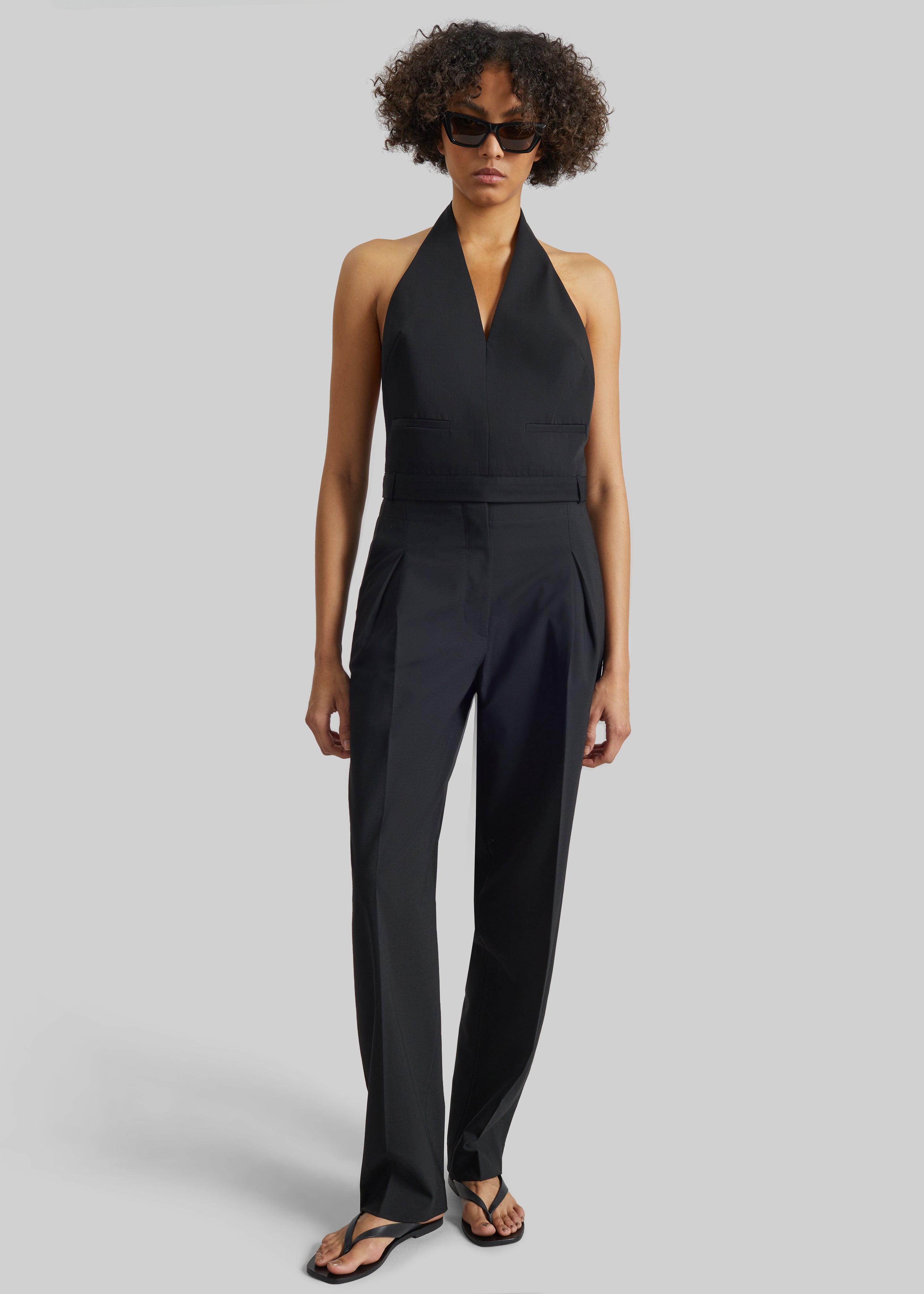 Covert Pleated Pants - Black - 1