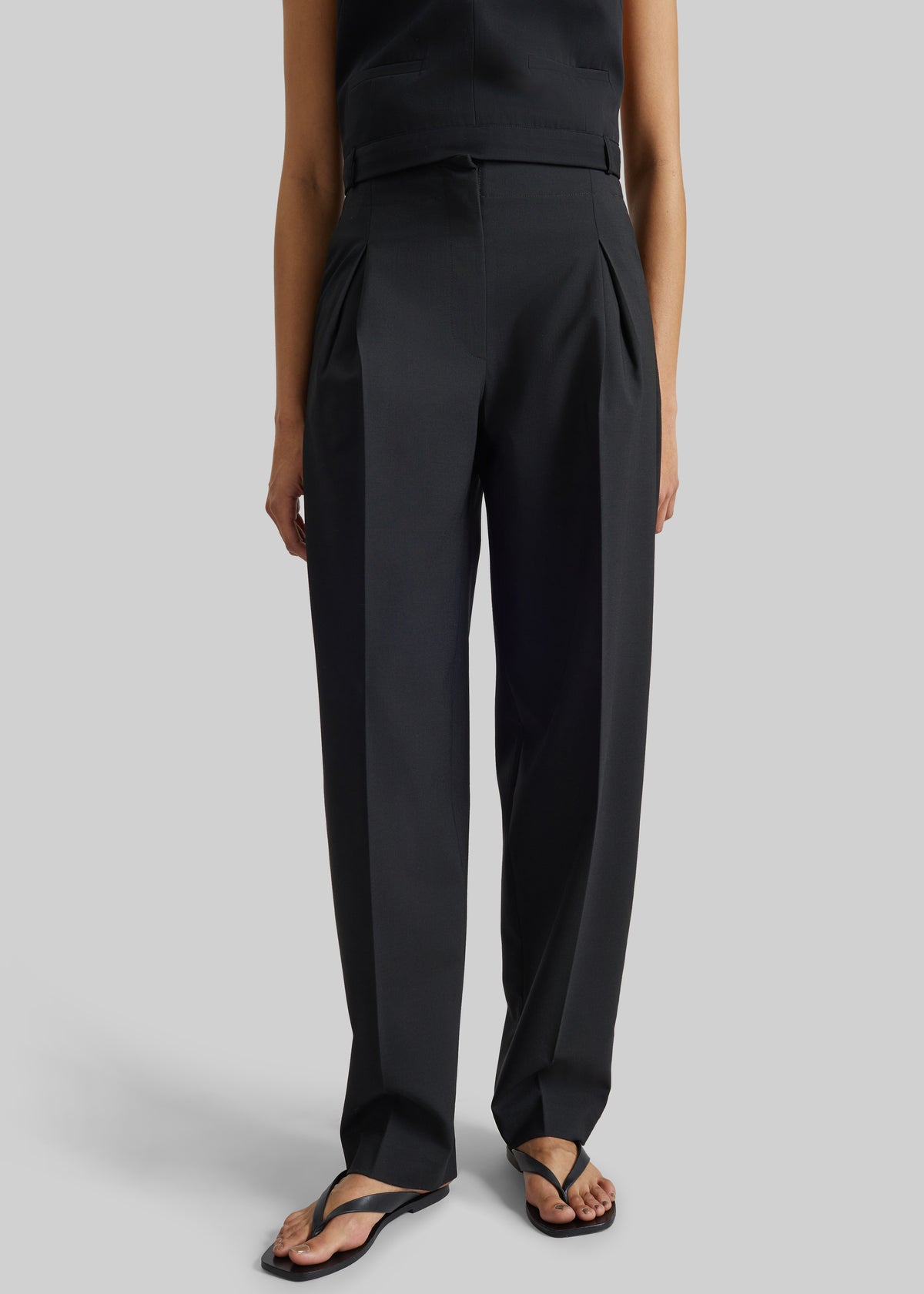 Covert Pleated Pants - Black - 3