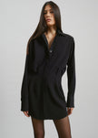 Covert Shirt Dress - Black