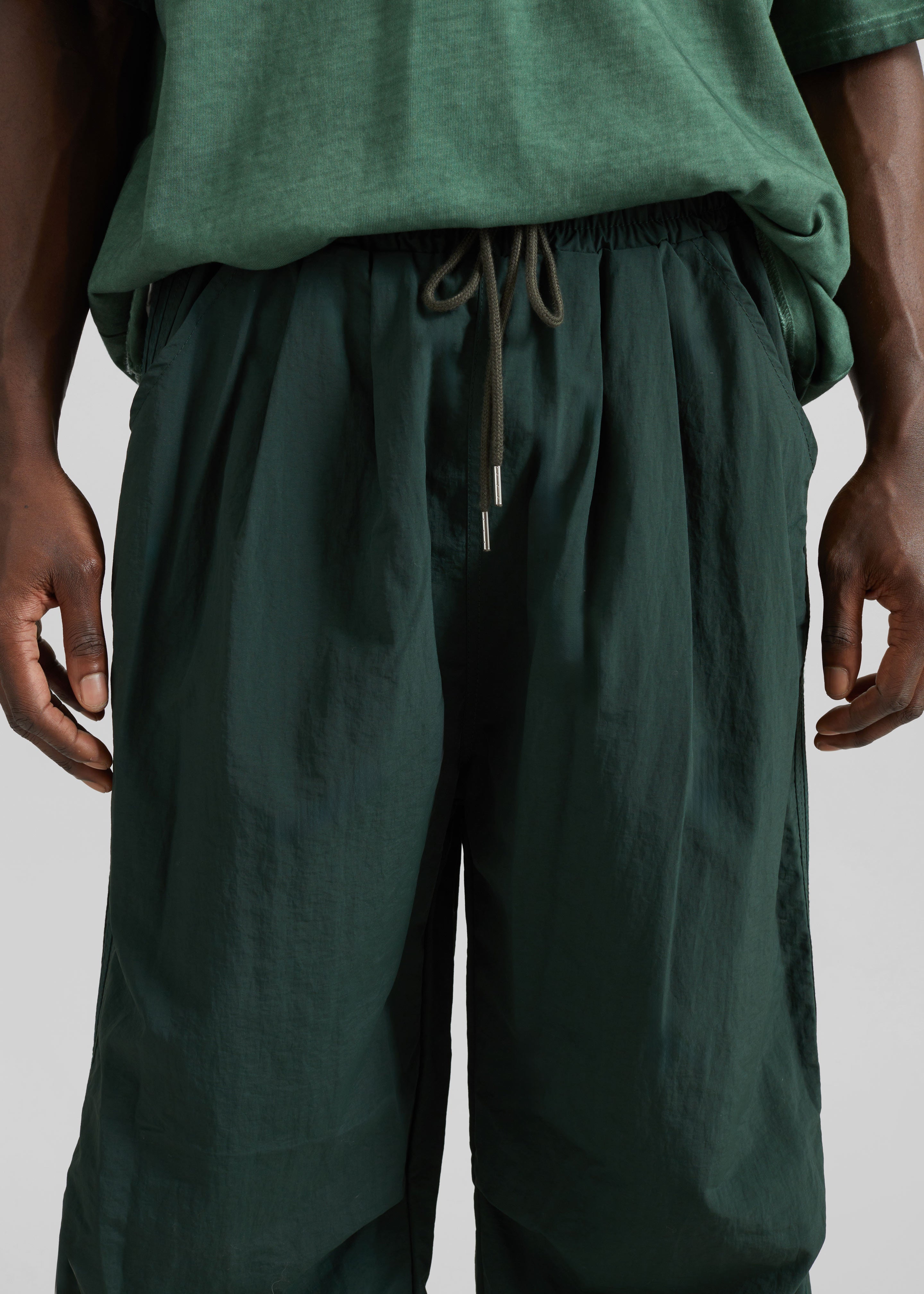 Craig Drawstring Track Pants - Green - 3