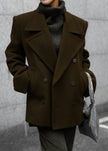 Creston Wool Peacoat - Khaki