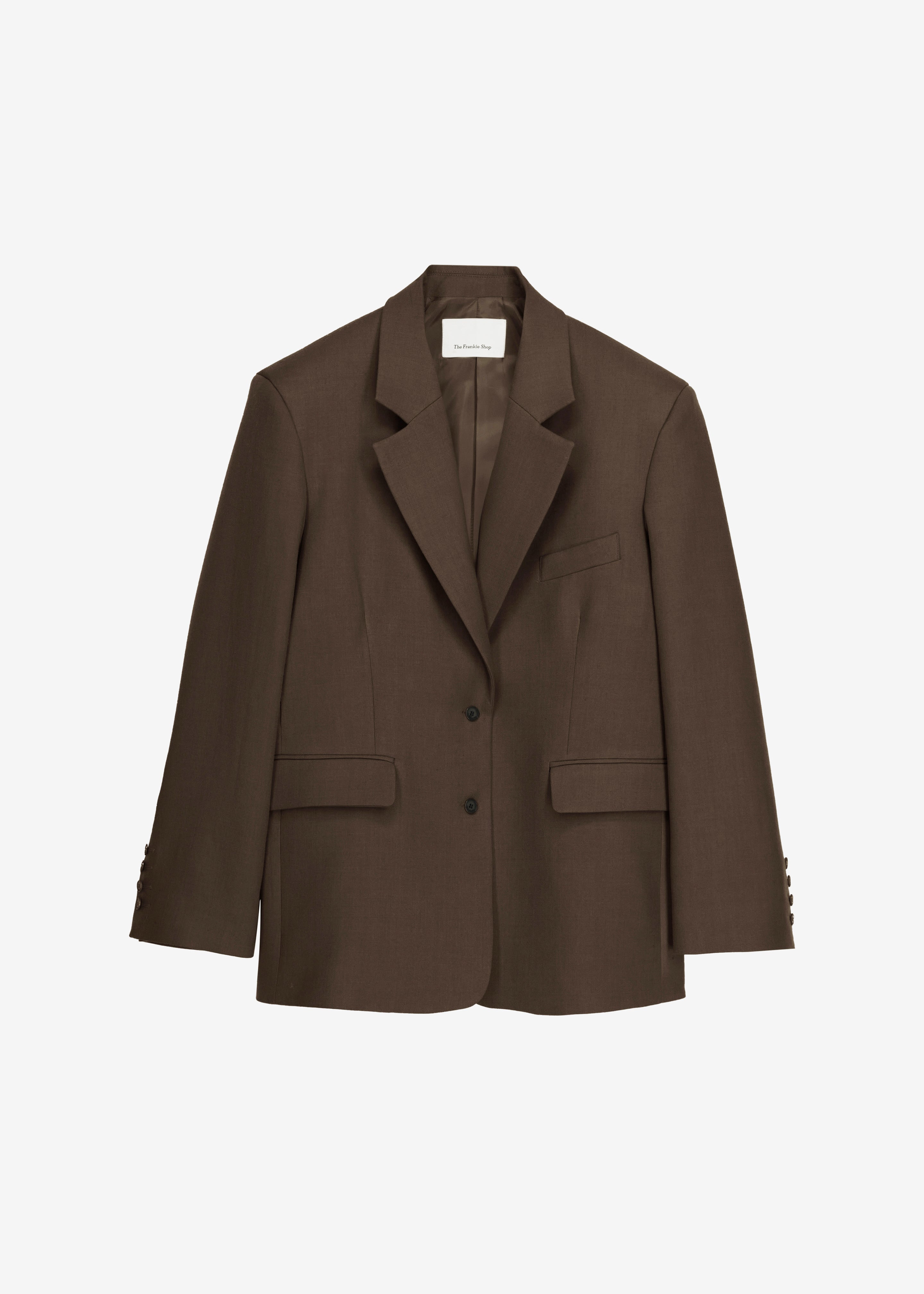 Crosby Wrap Blazer - Mocha – The Frankie Shop