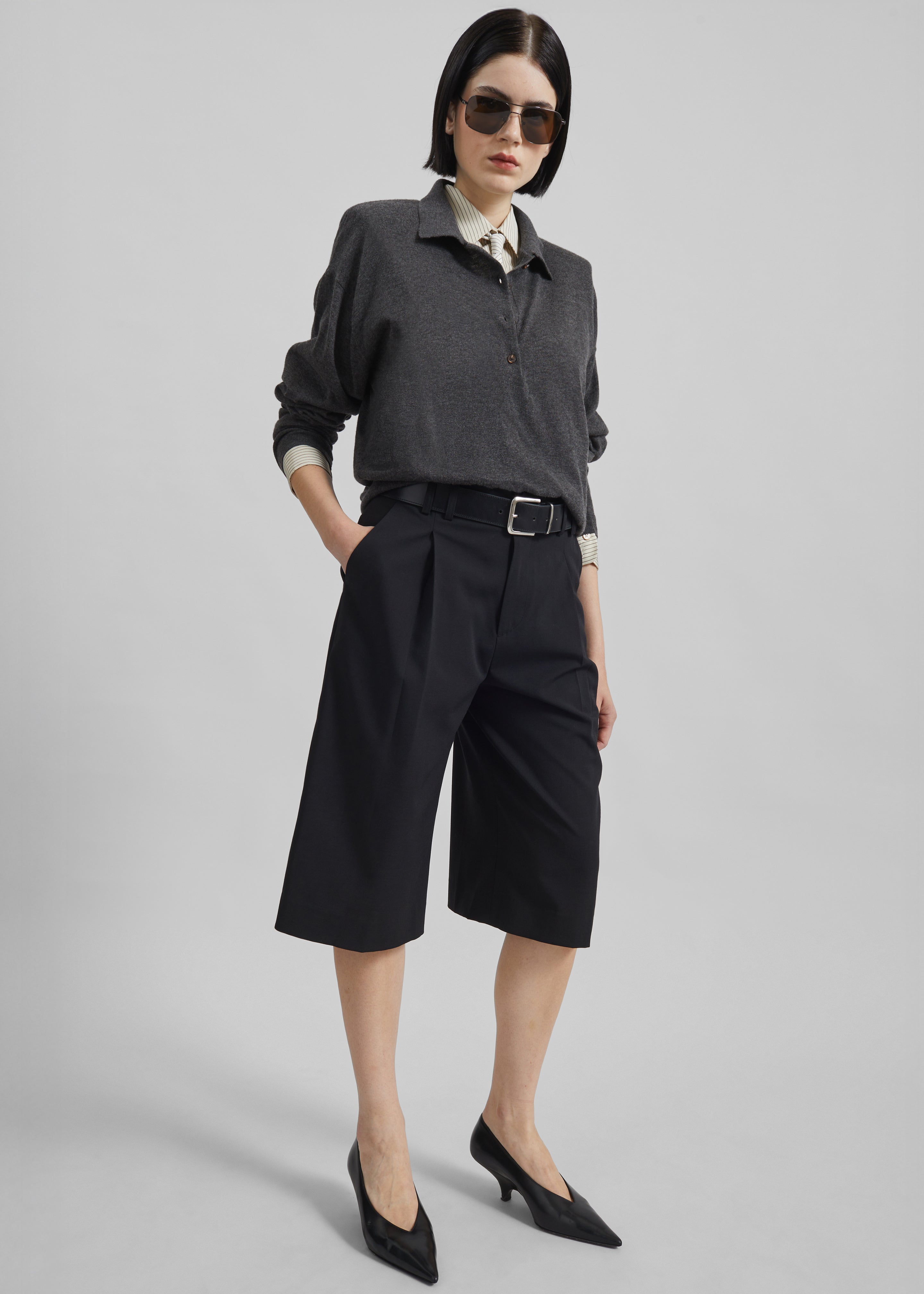 Croydon Padded Knit Polo - Grey - 4