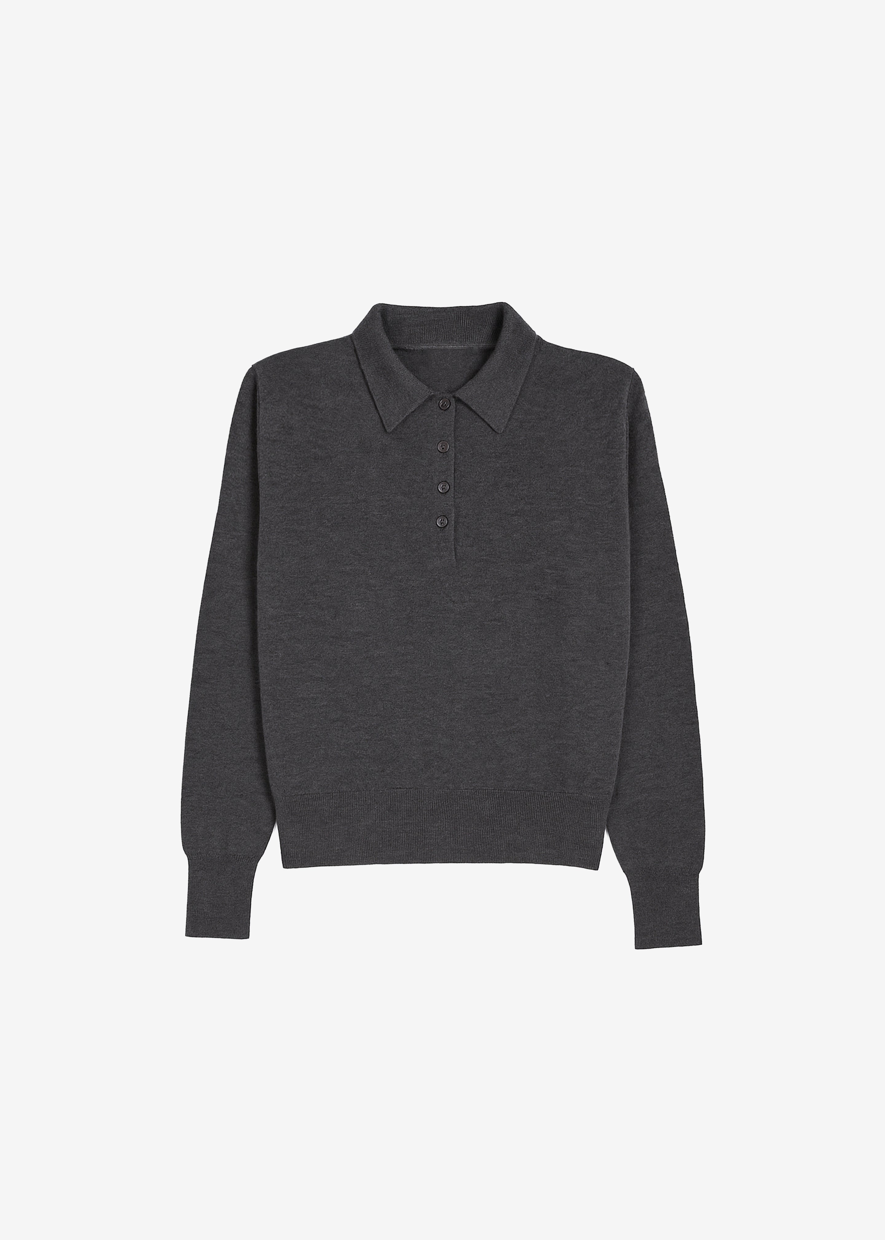 Croydon Padded Knit Polo - Grey – The Frankie Shop