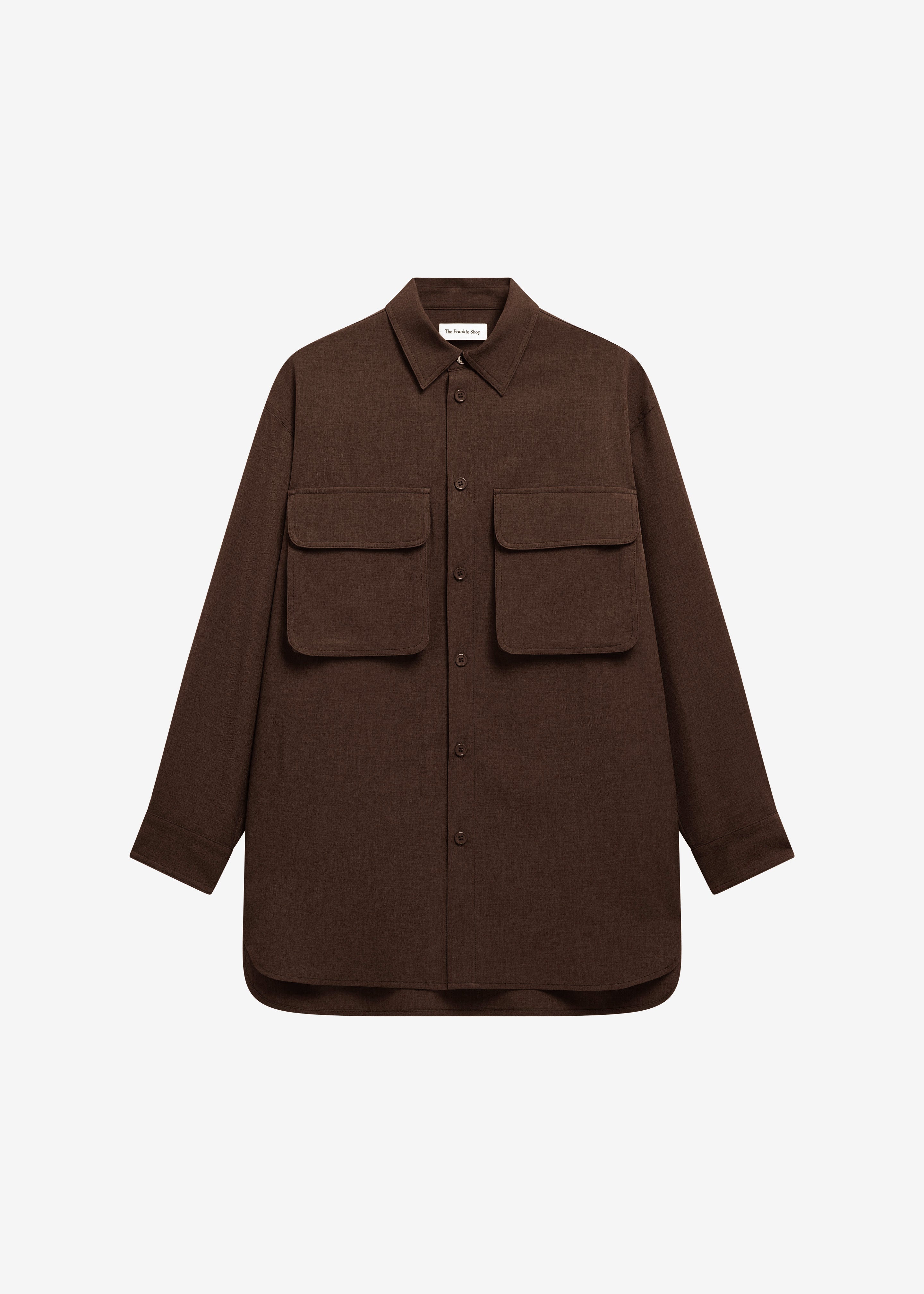 Culver Cargo Shirt - Dark Brown - 8