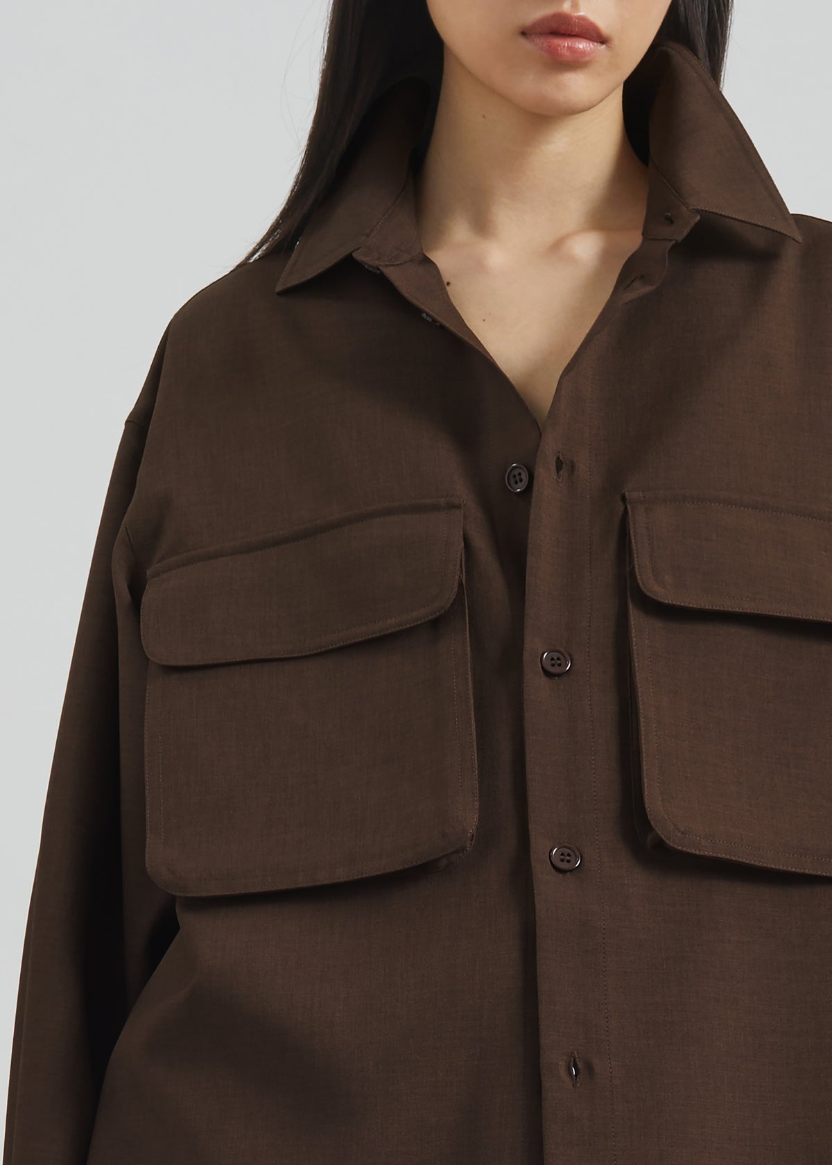 Culver Cargo Shirt - Dark Brown - 3