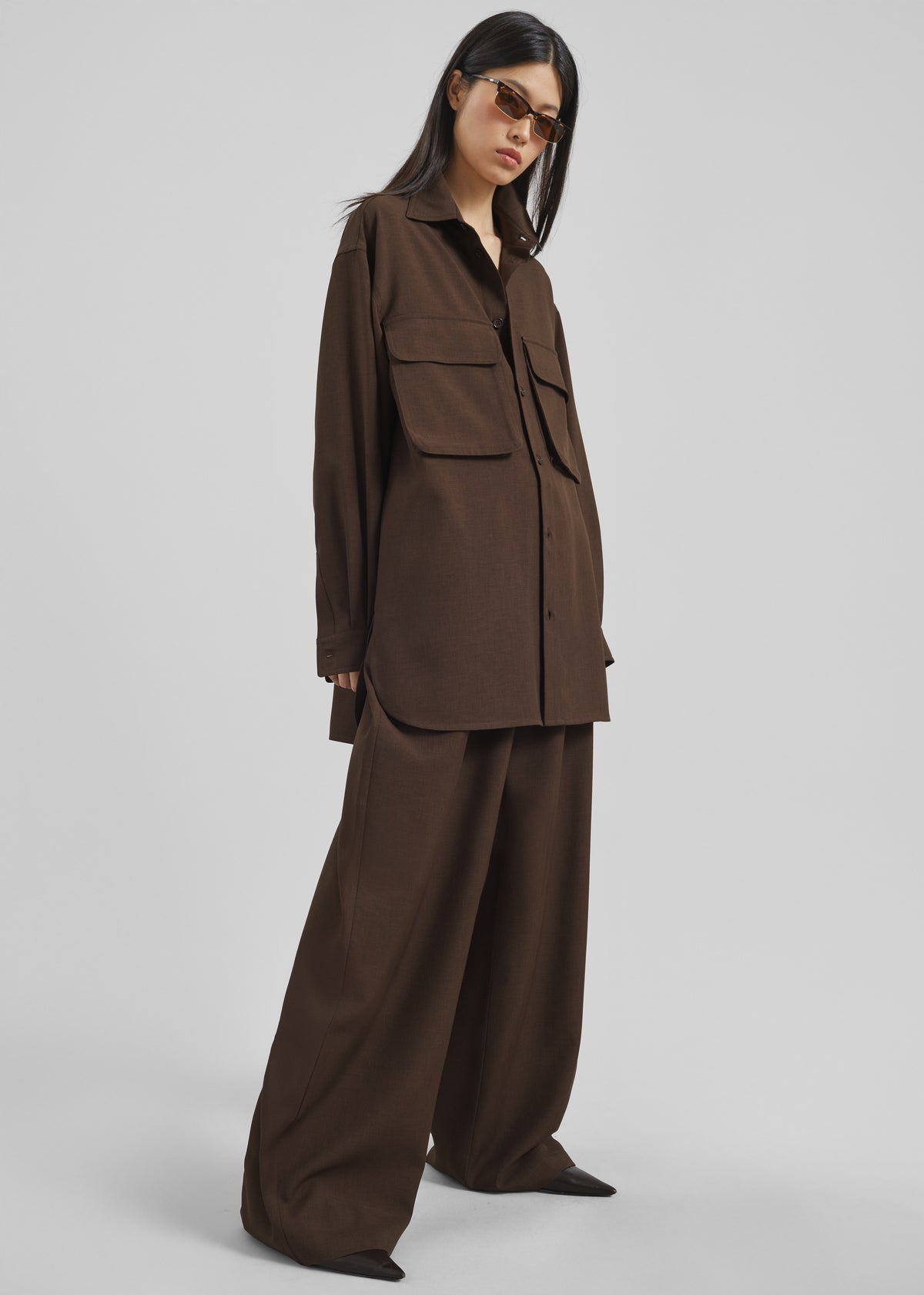 Culver Cargo Shirt - Dark Brown - 4