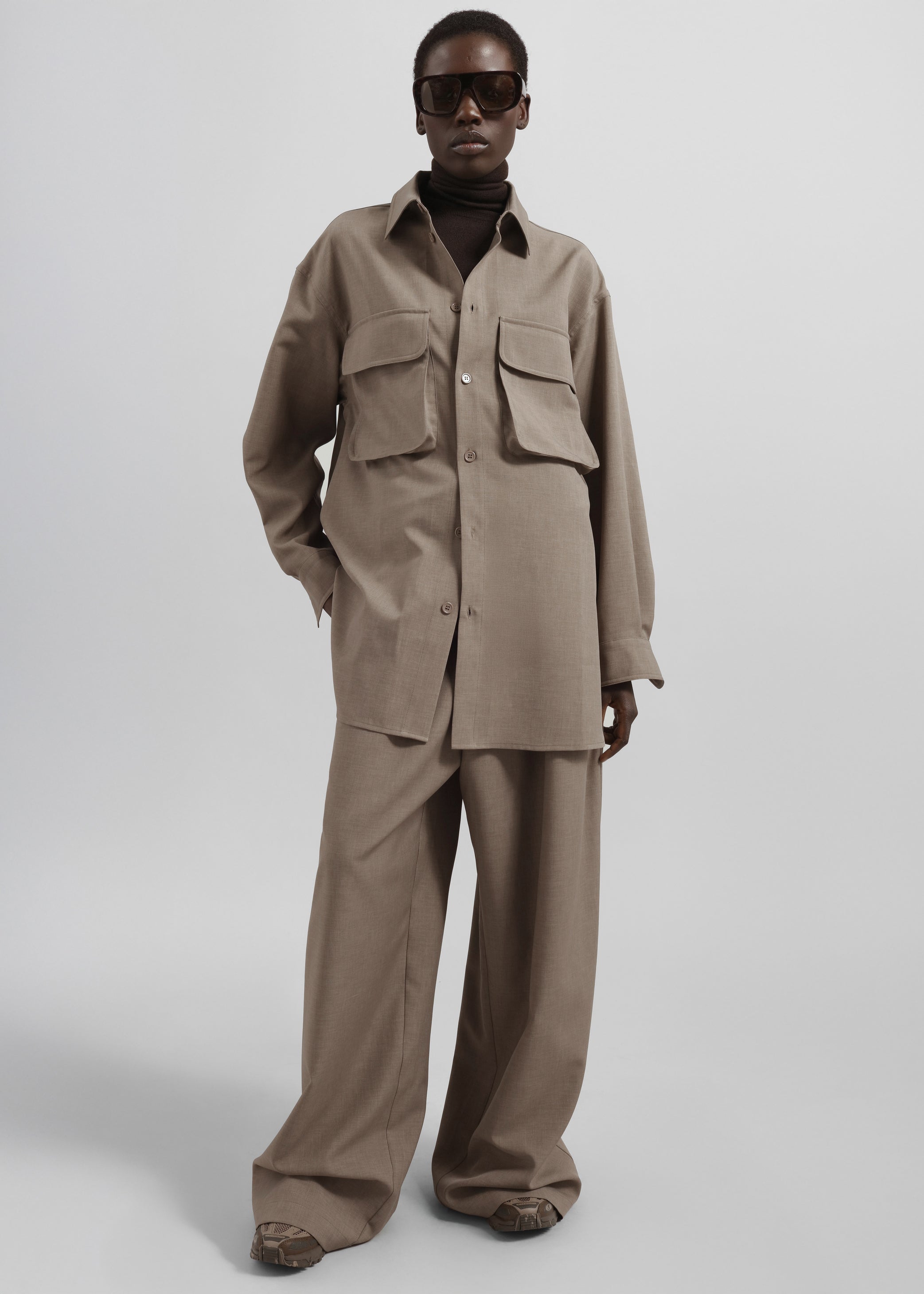 Shop the look image for Culver Cargo Shirt - Taupe