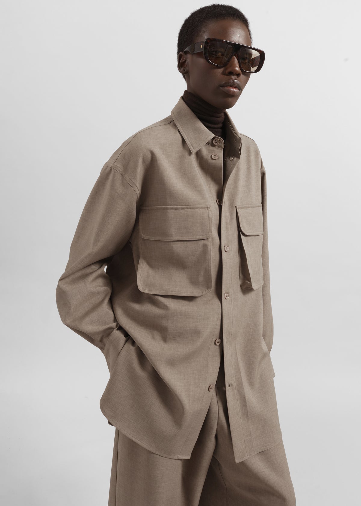 Culver Cargo Shirt - Taupe - 4