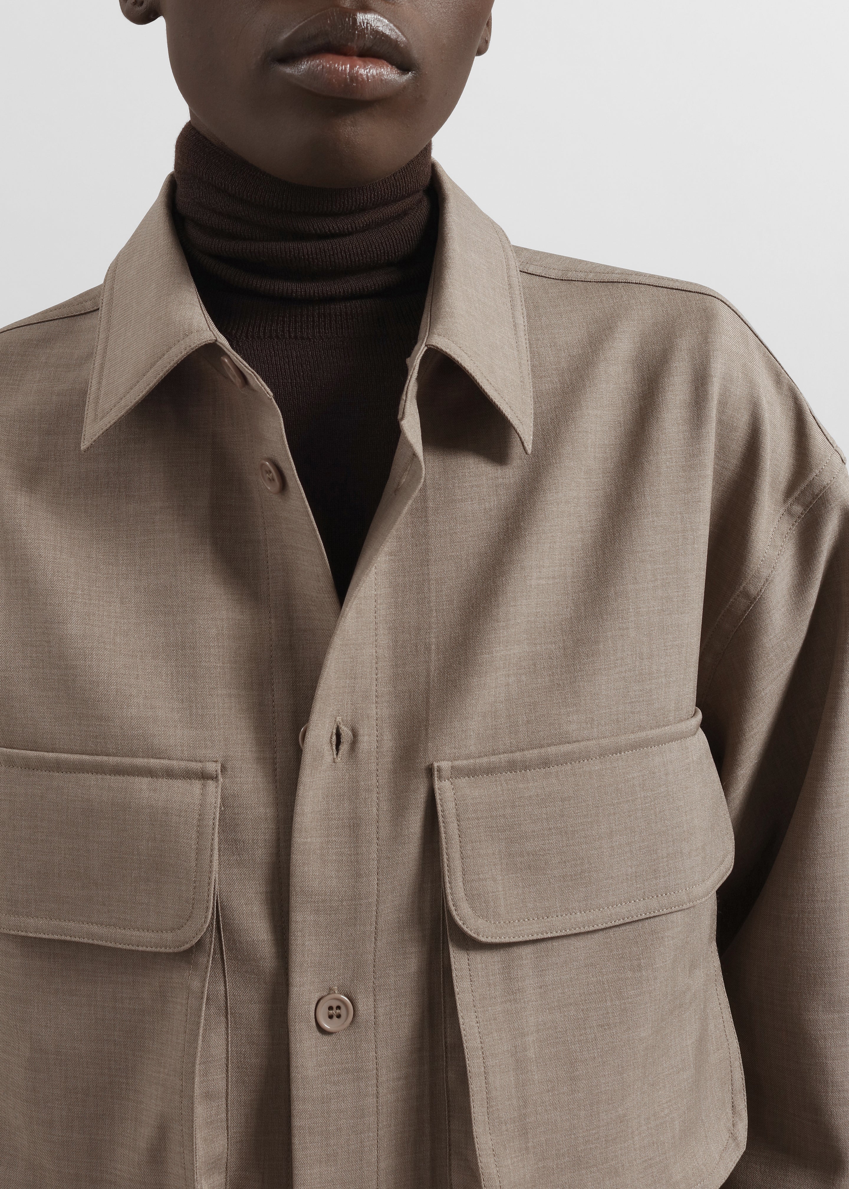 Culver Cargo Shirt - Taupe - 3