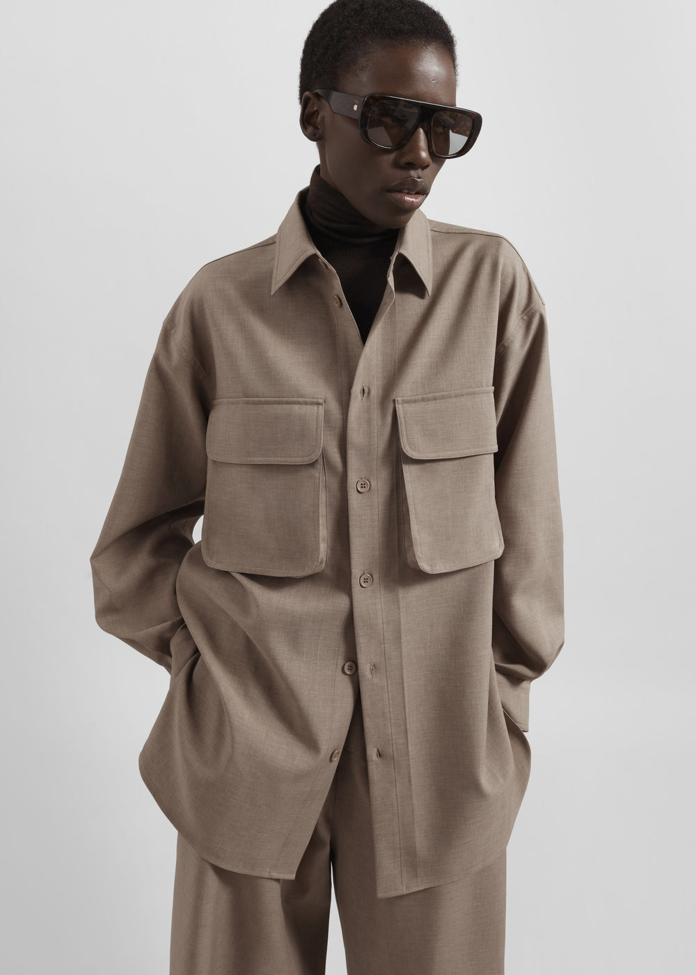 Culver Cargo Shirt - Taupe