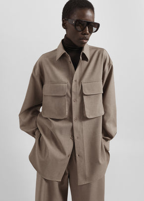 Culver Cargo Shirt - Taupe