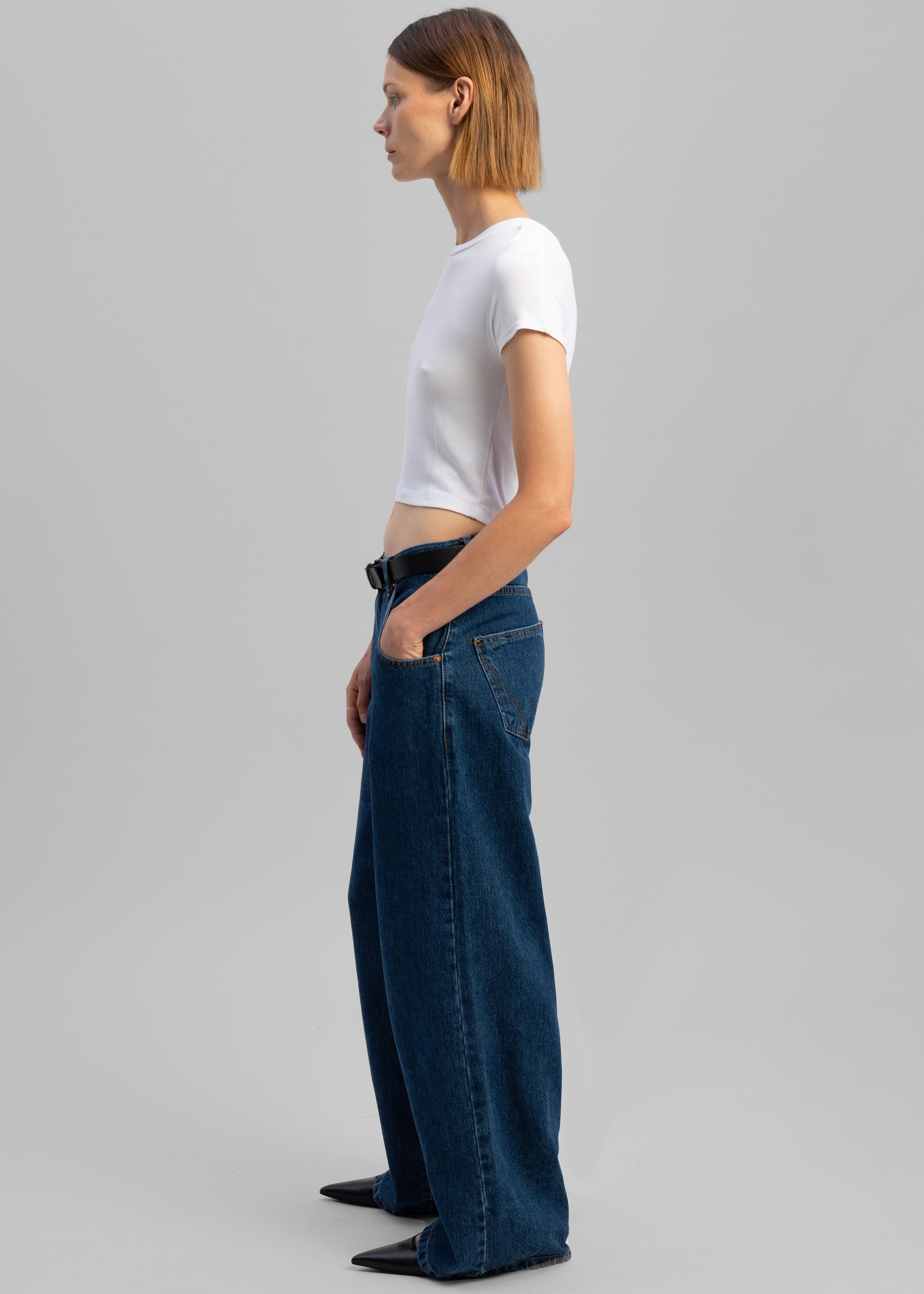 Clemmie Jeans - Dark Indigo – The Frankie Shop