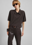 Dahlia Padded Polo - Brown