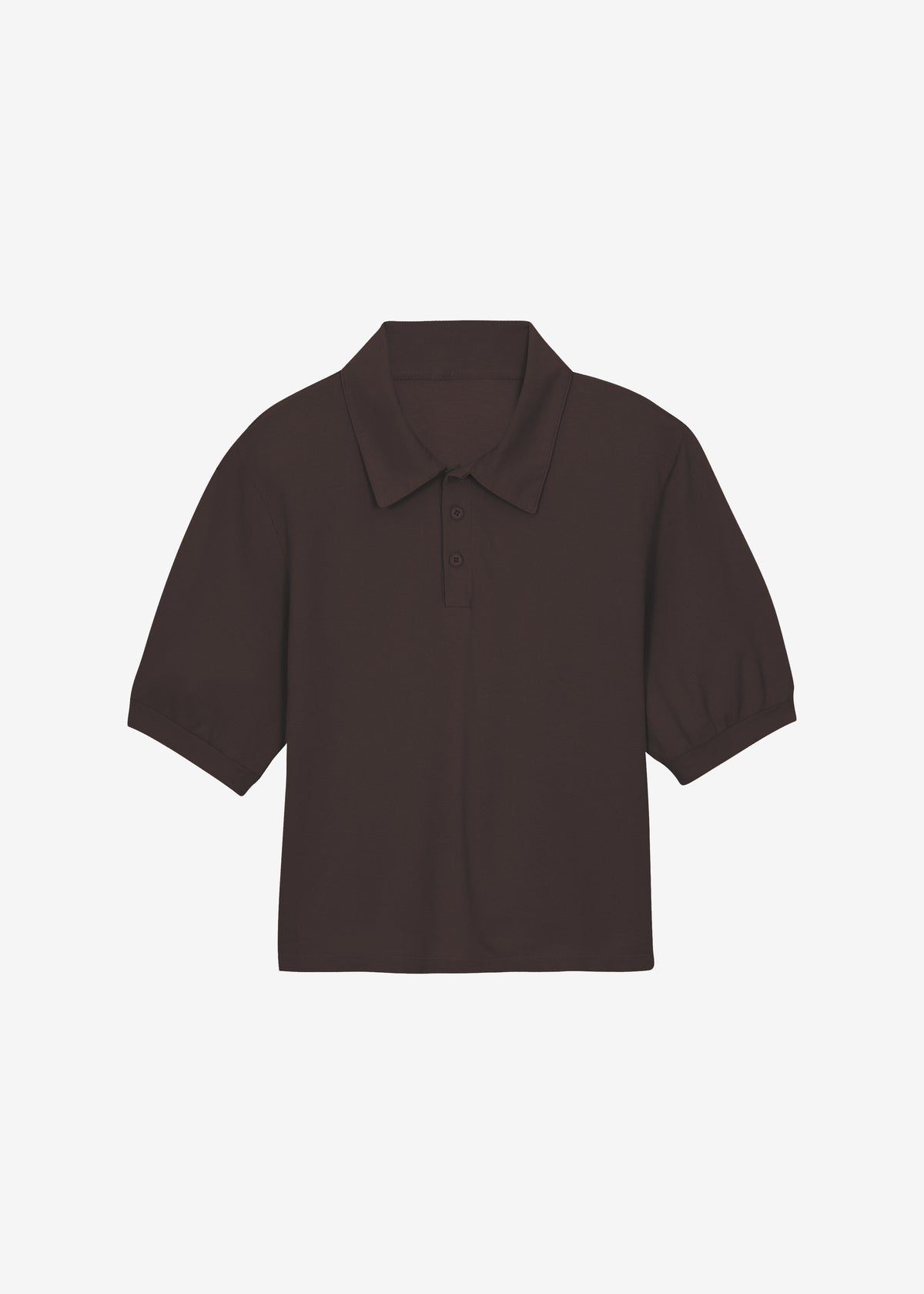 Dahlia Padded Polo - Brown - 7
