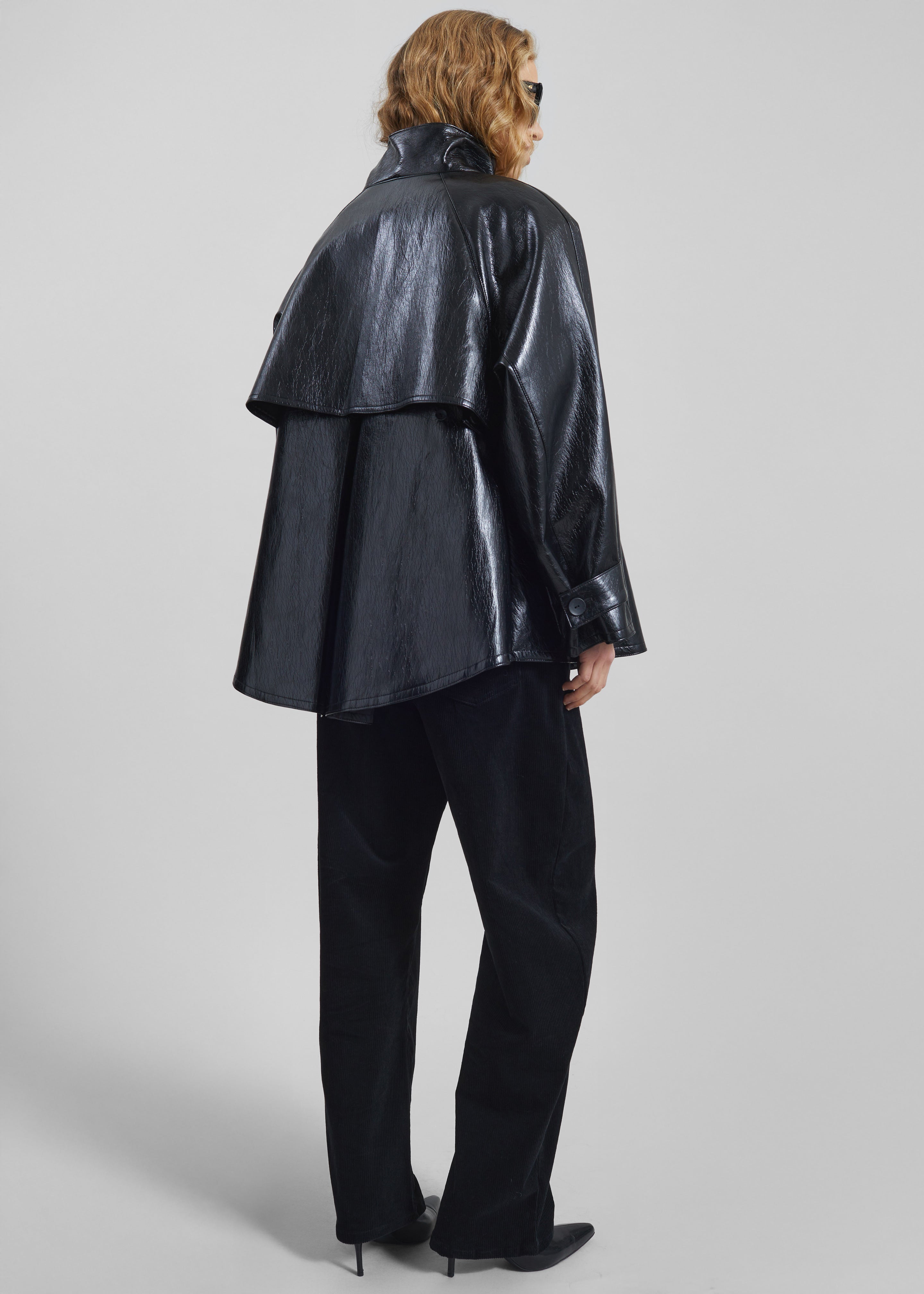 Dalaro Faux Leather Swing Jacket - Black - 6