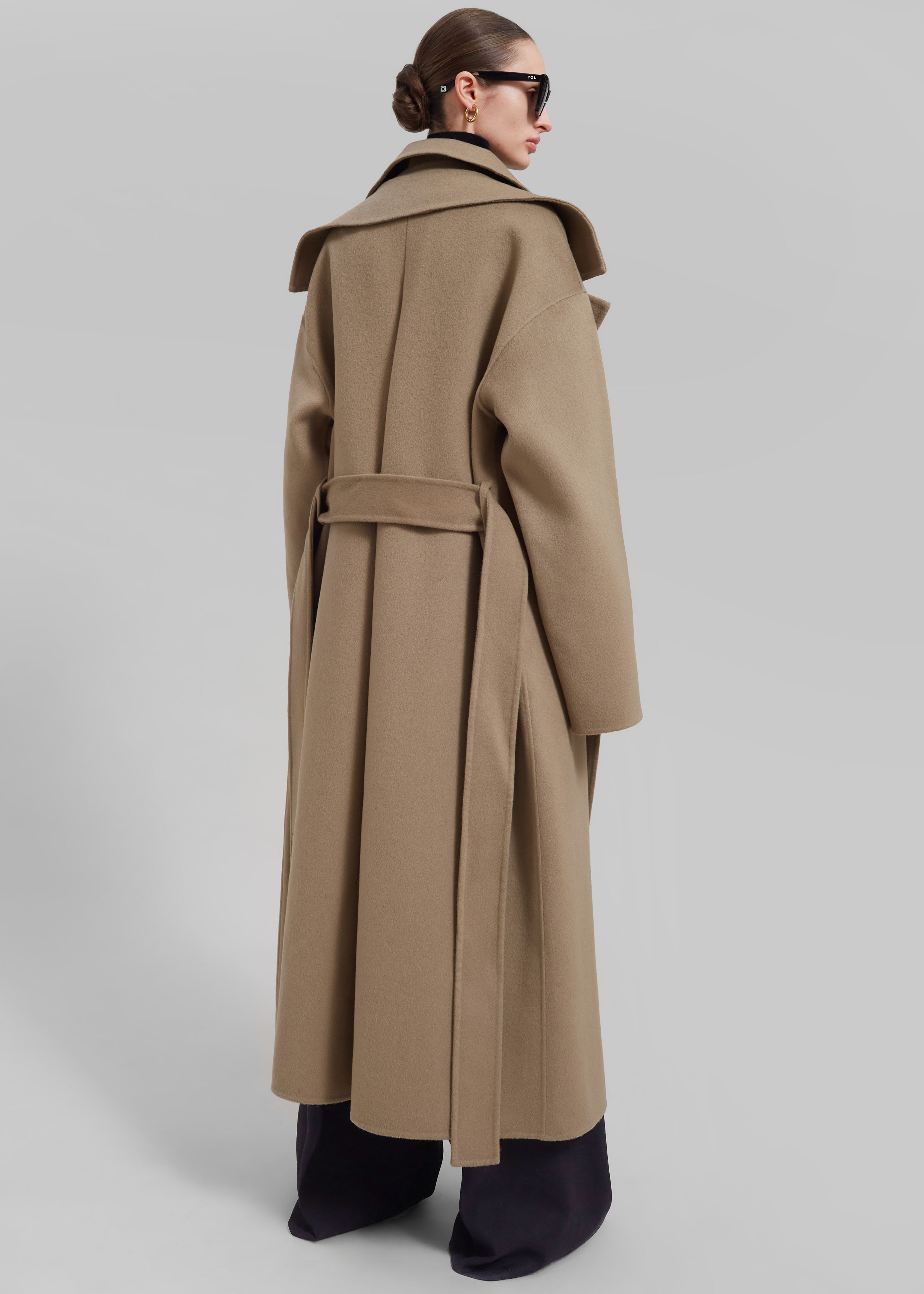 Dalary Double Collar Coat - Brown