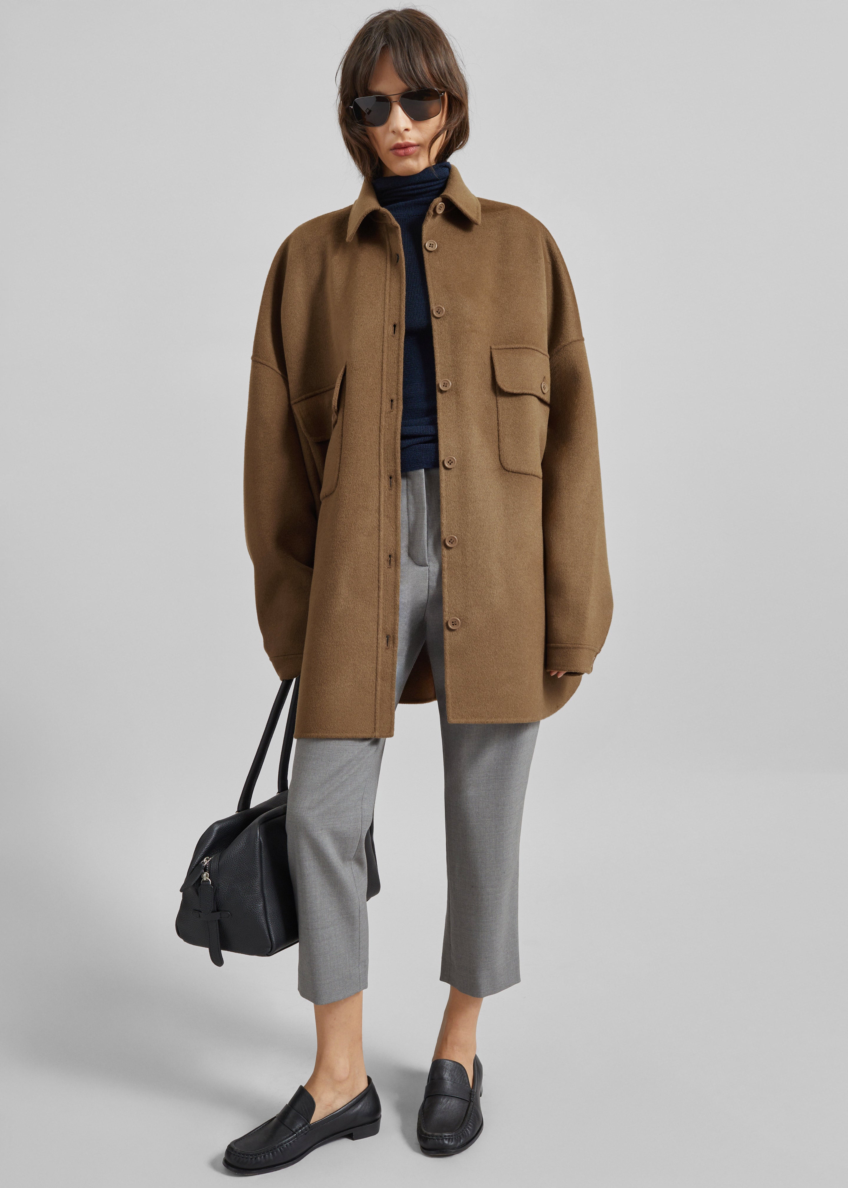 Dallas Wool Overshirt - Camel – The Frankie Shop