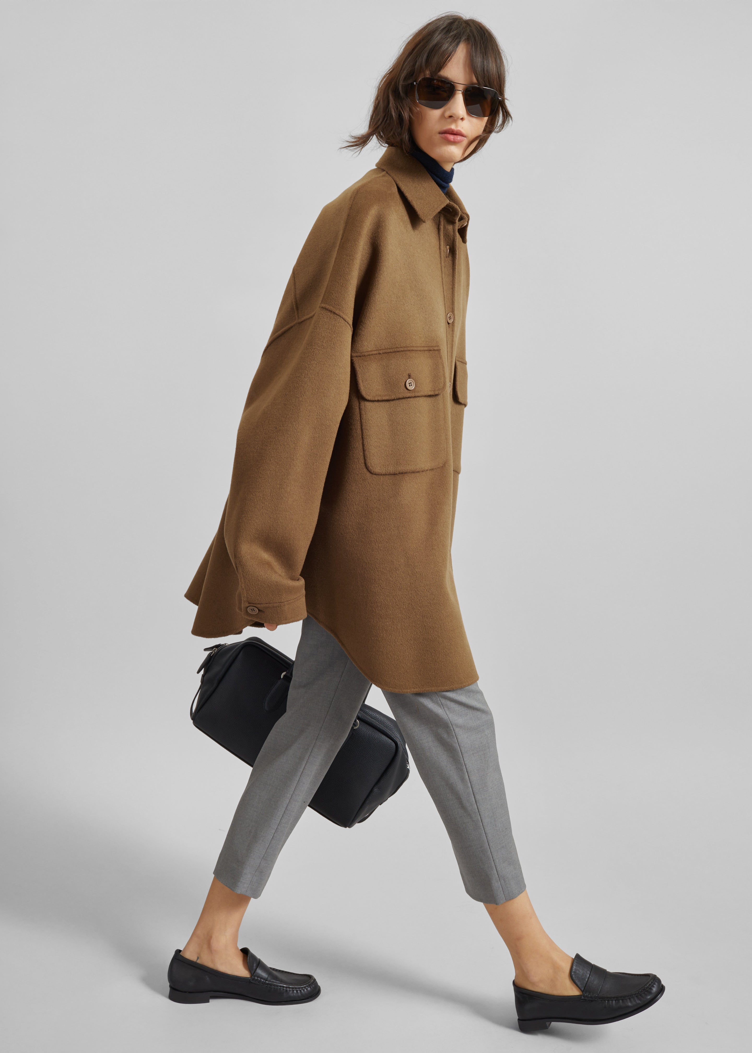 Dallas Wool Overshirt - Camel – The Frankie Shop