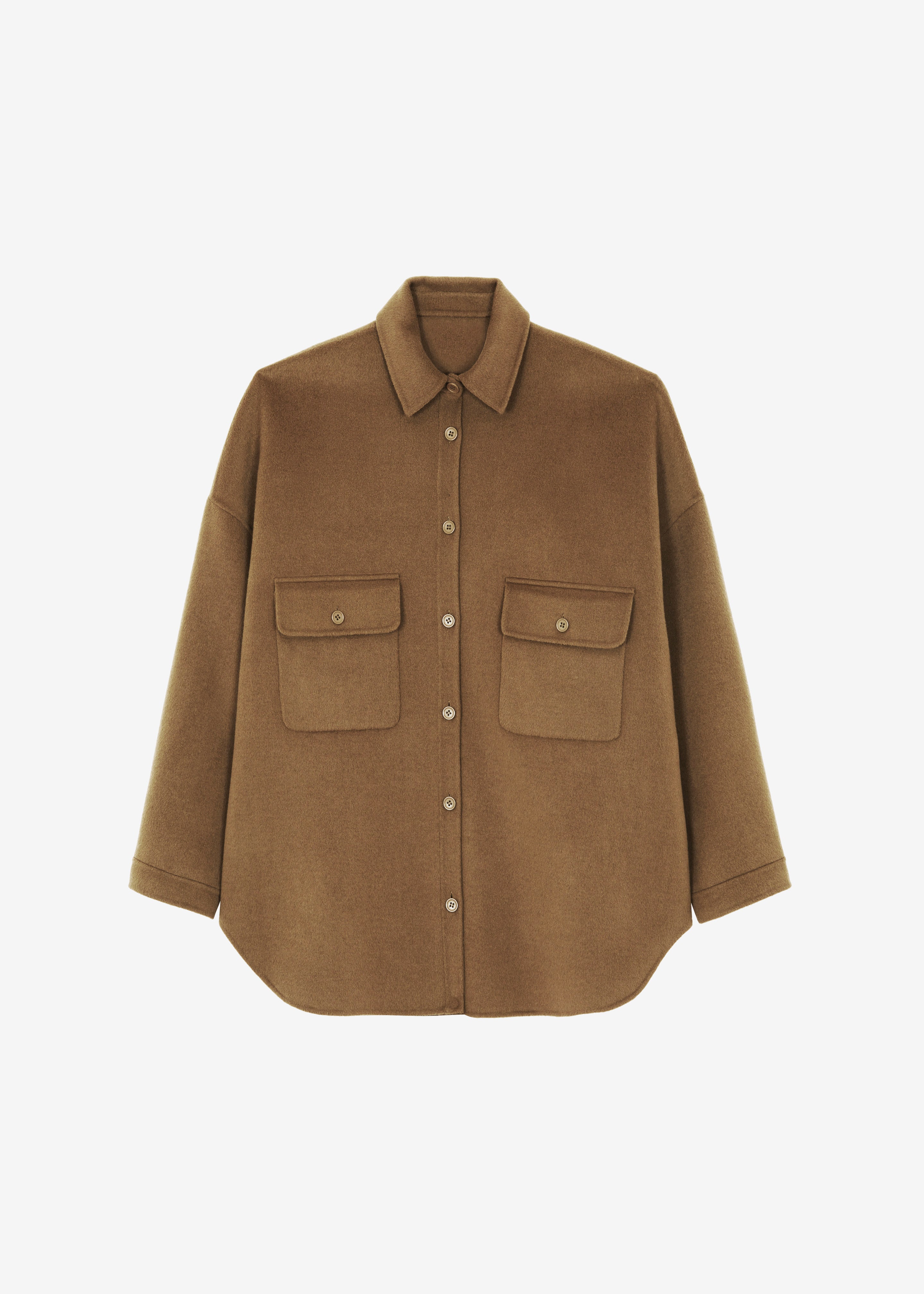 Dallas Wool Overshirt - Camel – The Frankie Shop