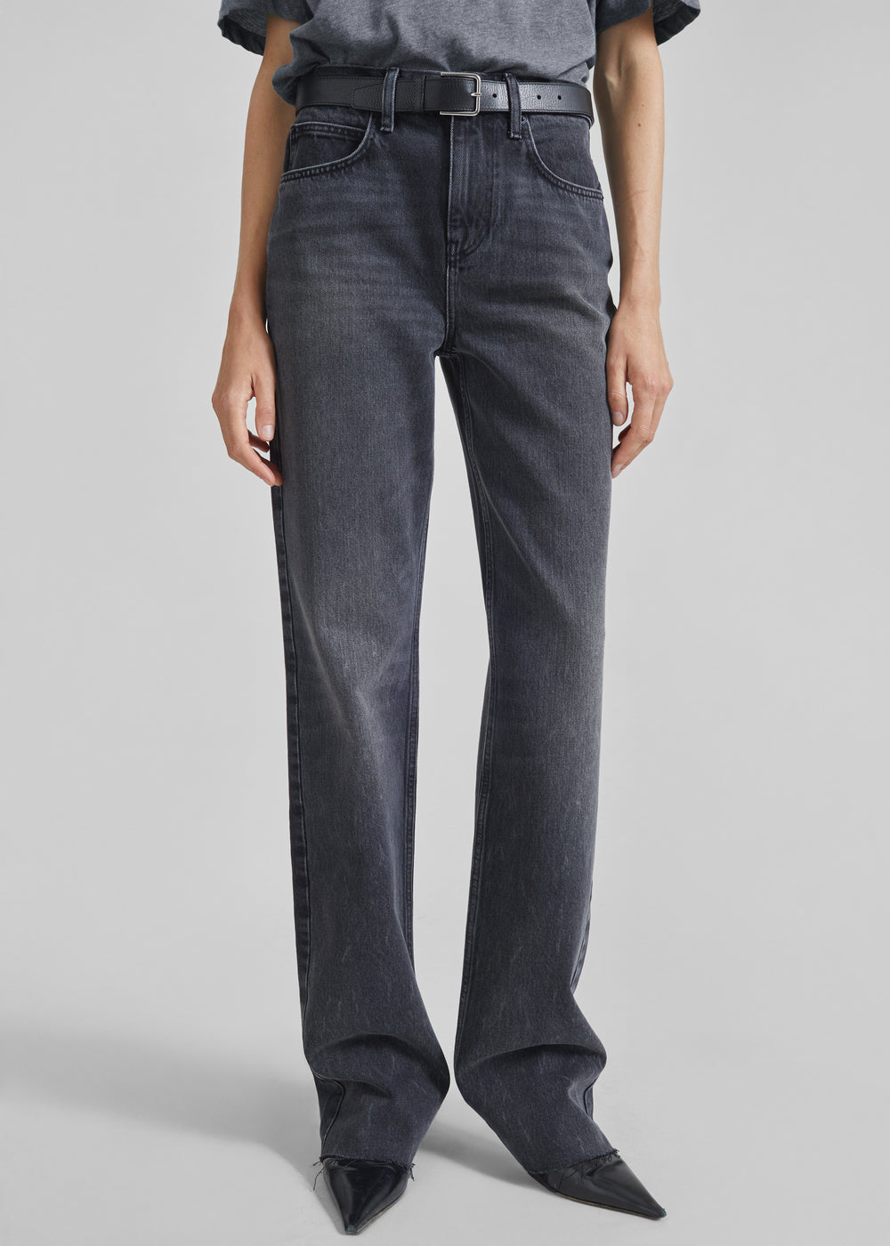 Alani Wide Leg Jeans - Black Wash – The Frankie Shop