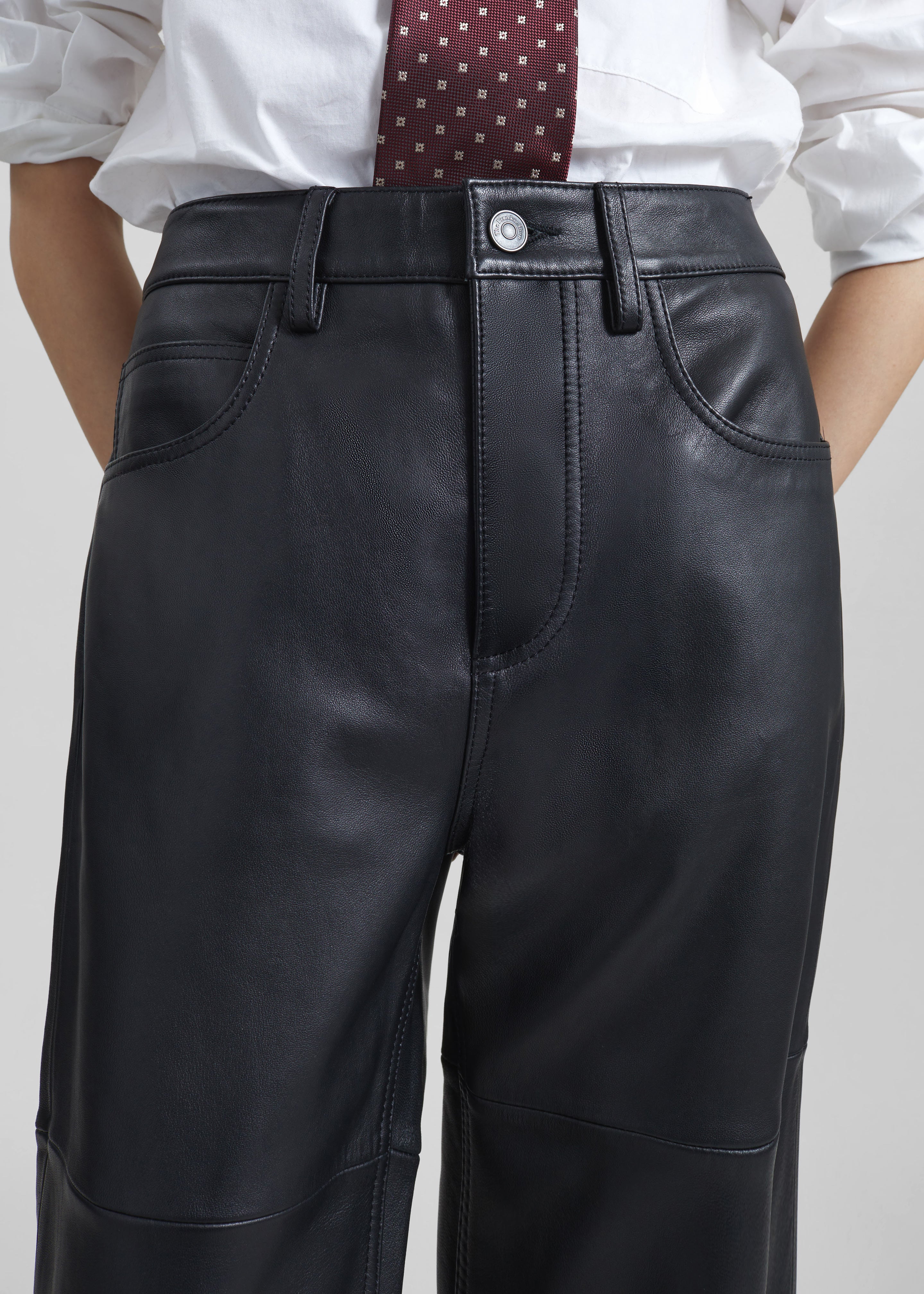 Dalston Leather Pants - Black – The Frankie Shop