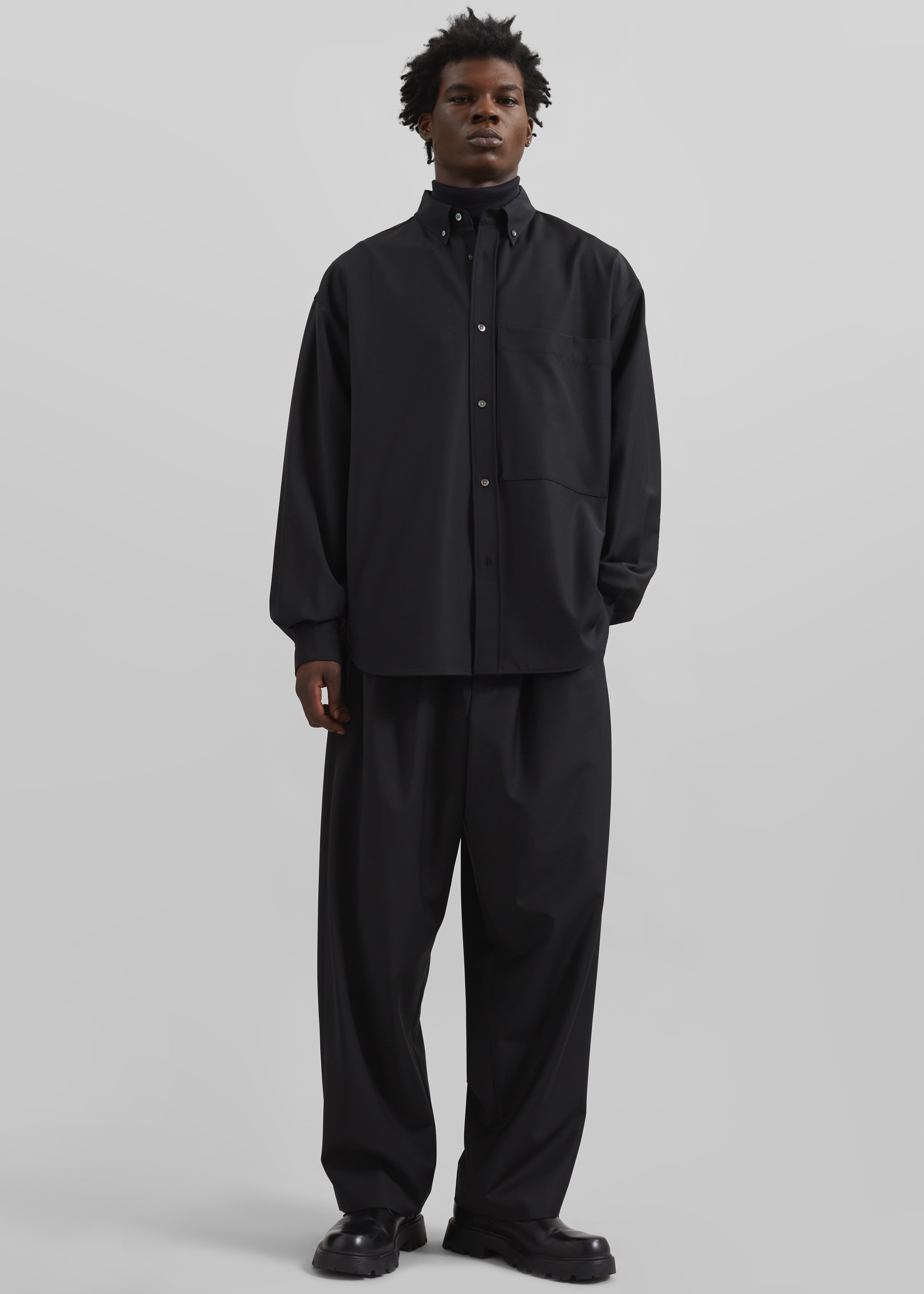 ト*ト様 WIDE CURVE TROUSERS Jackal WOOL LUXURY MATERIAL WIDE CURVE TROUSERS by Super140