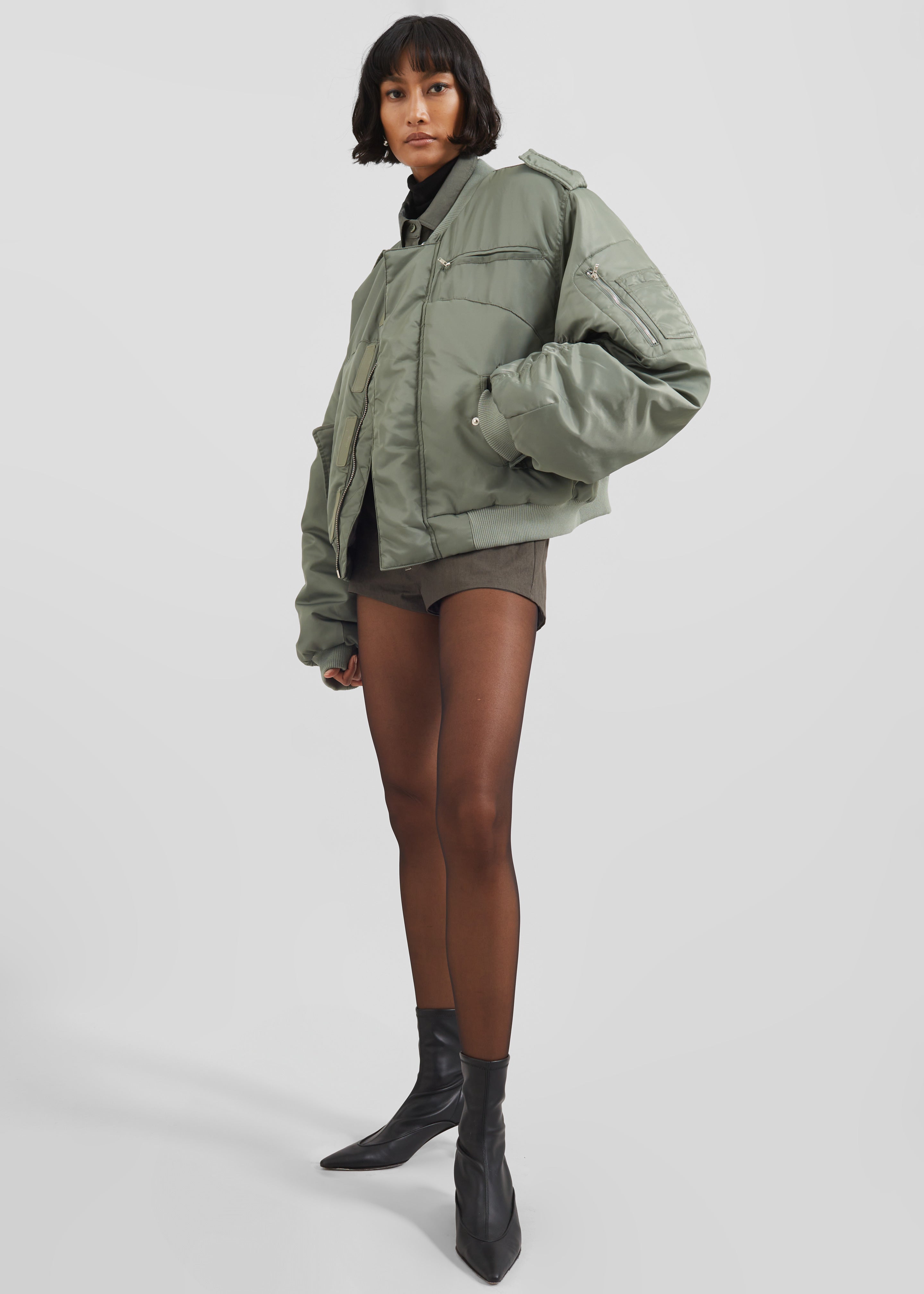 Dalva Bomber Jacket - Sage - 2