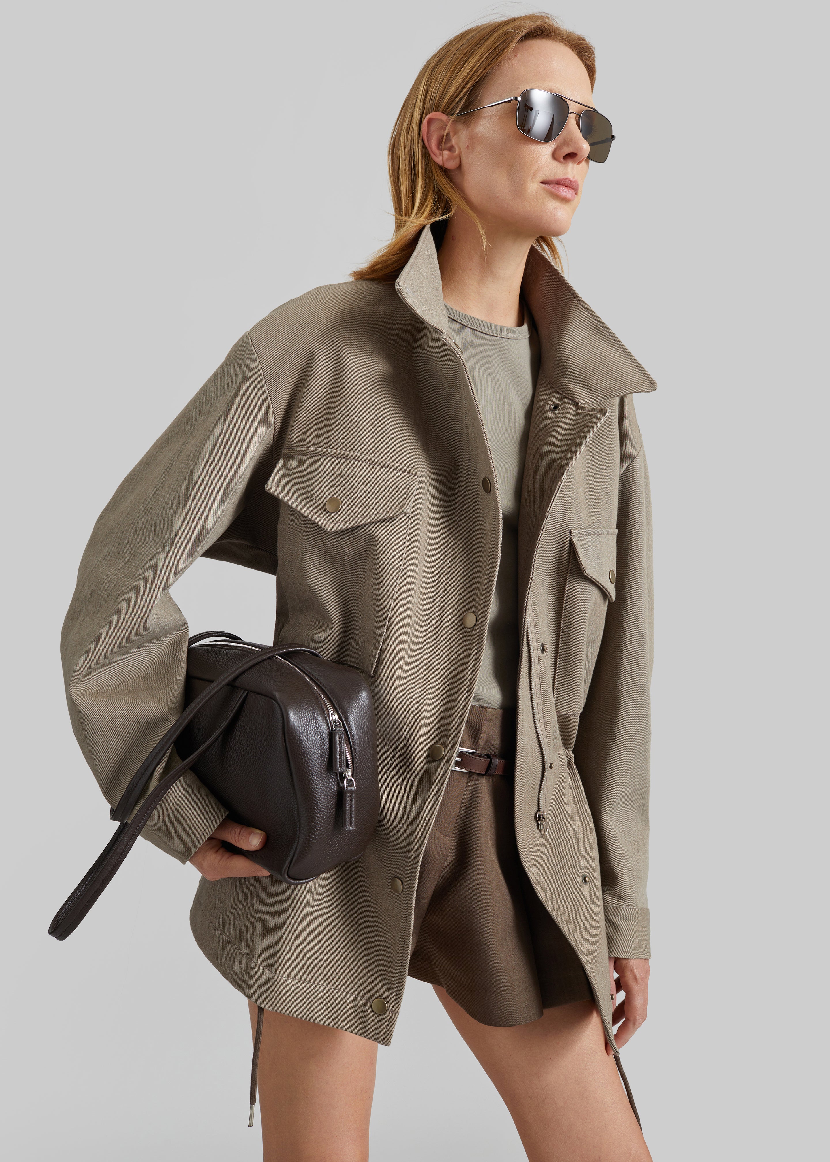 Danto Drawstring Utility Jacket - Light Brown – The Frankie Shop