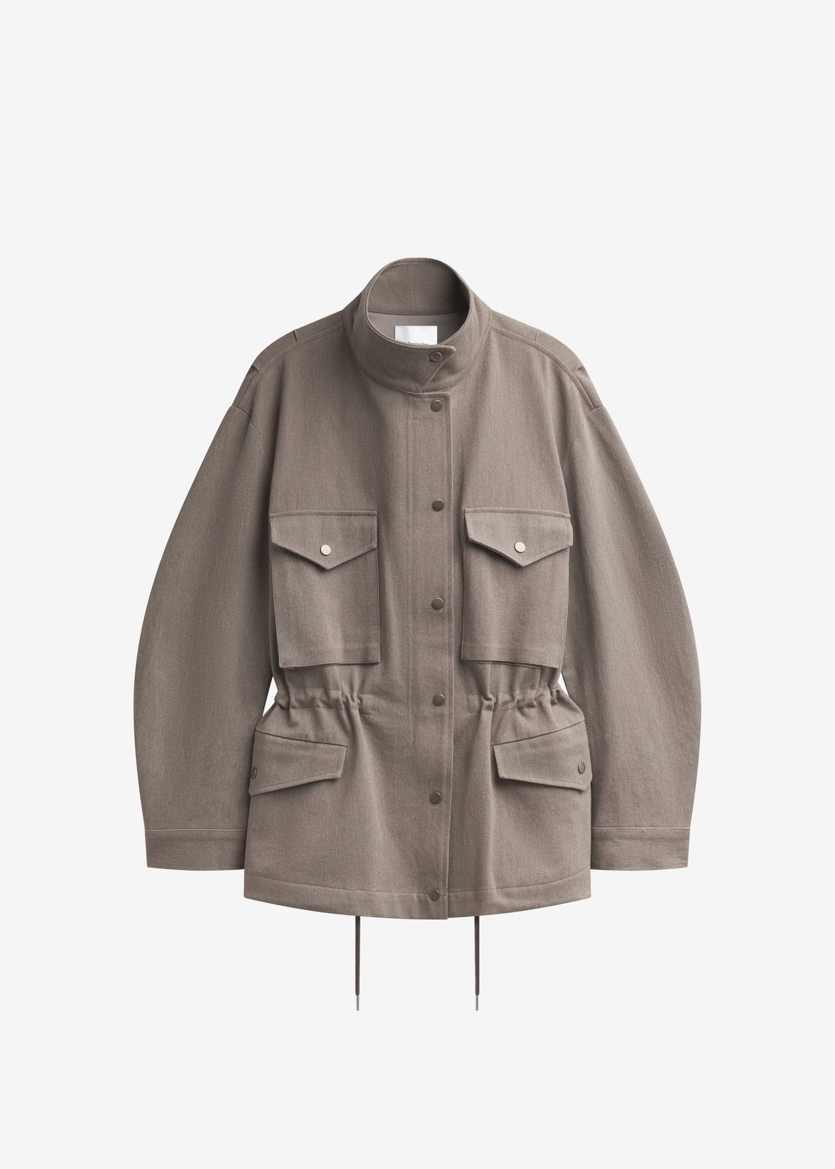 Danto Drawstring Utility Jacket - Light Brown - 8