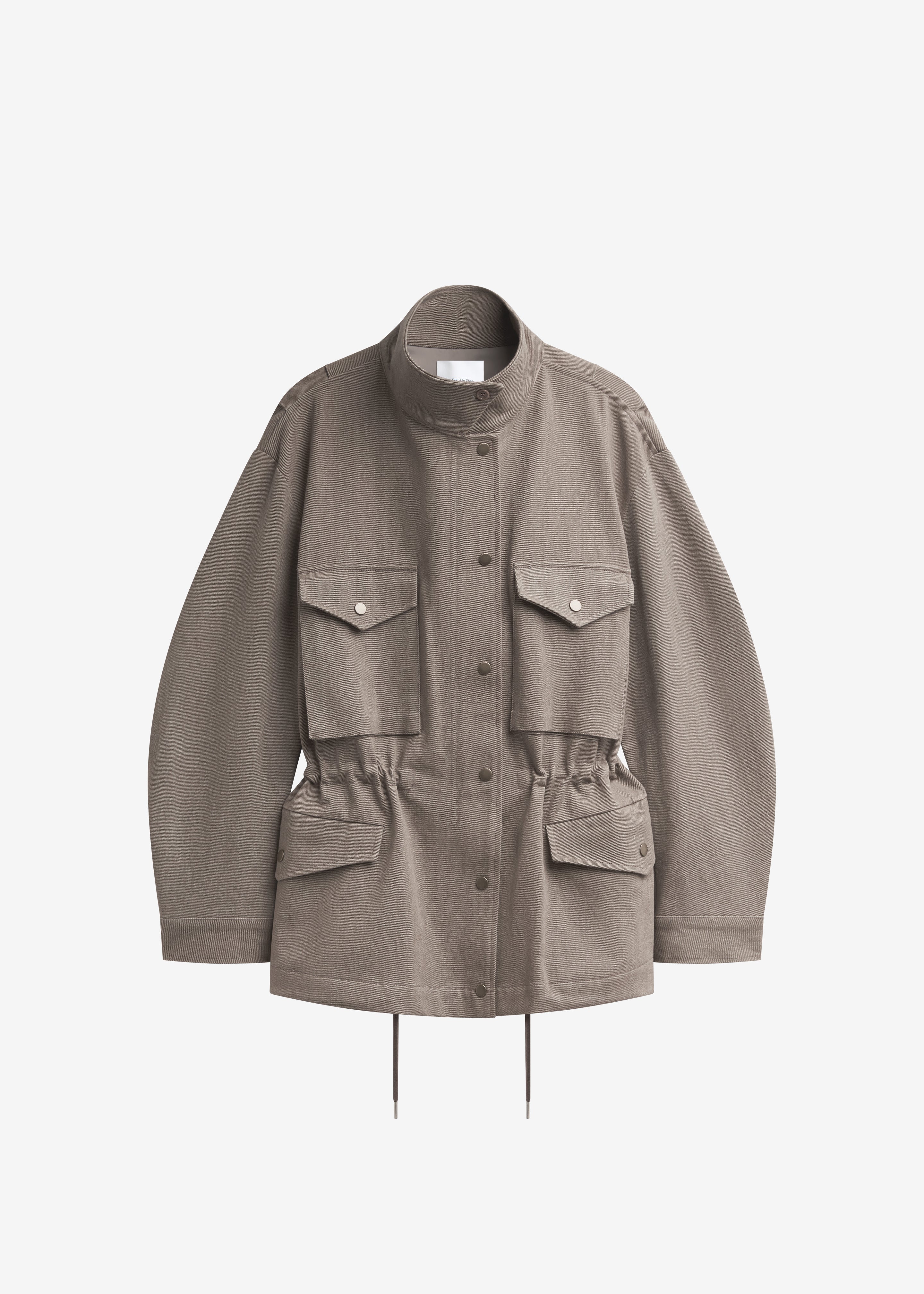 Danto Drawstring Utility Jacket - Light Brown - 8