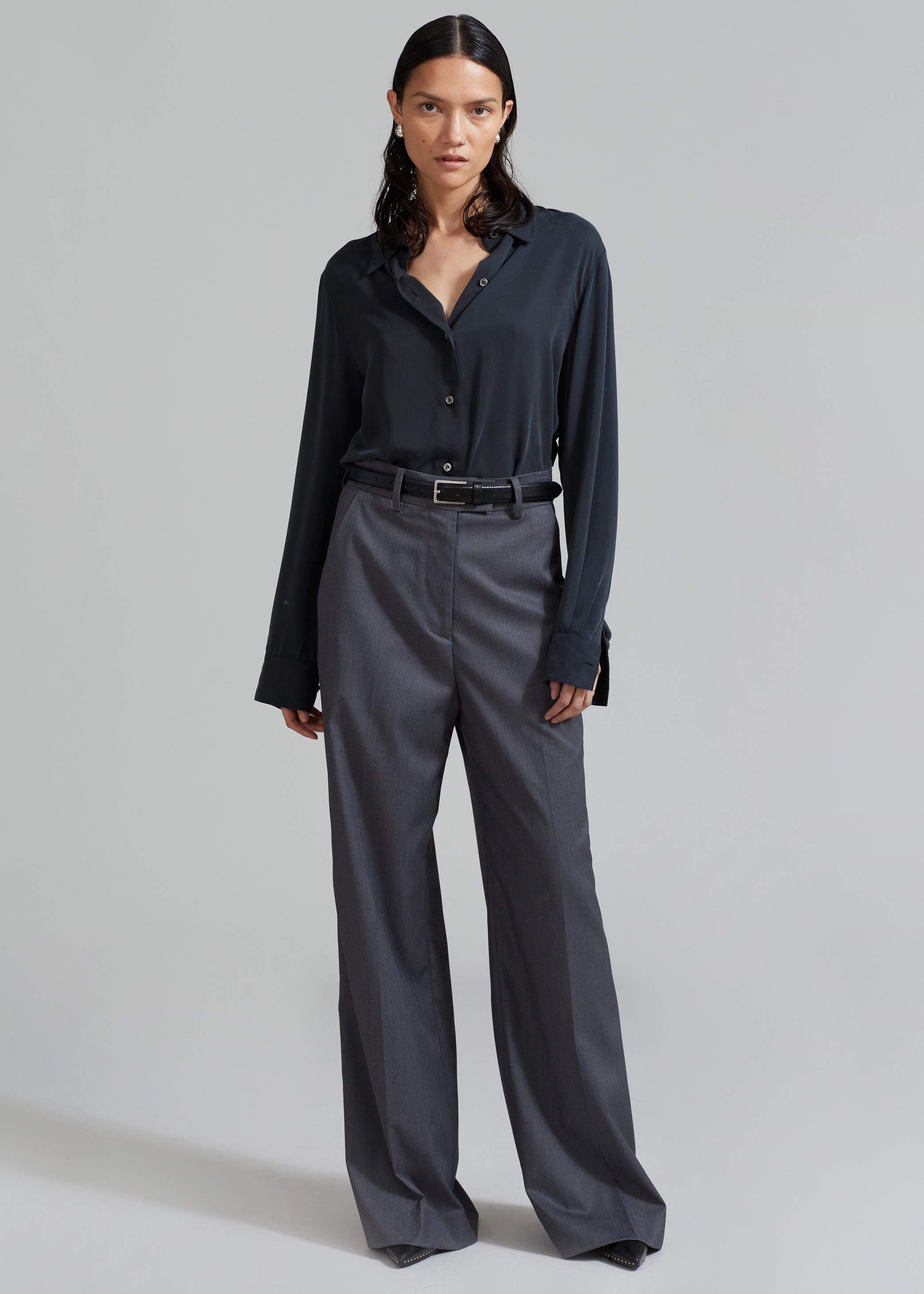 Shop the look image for Lotta Fluid Shirt - Charcoal