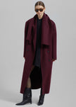 Daria Wool Coat - Burgundy