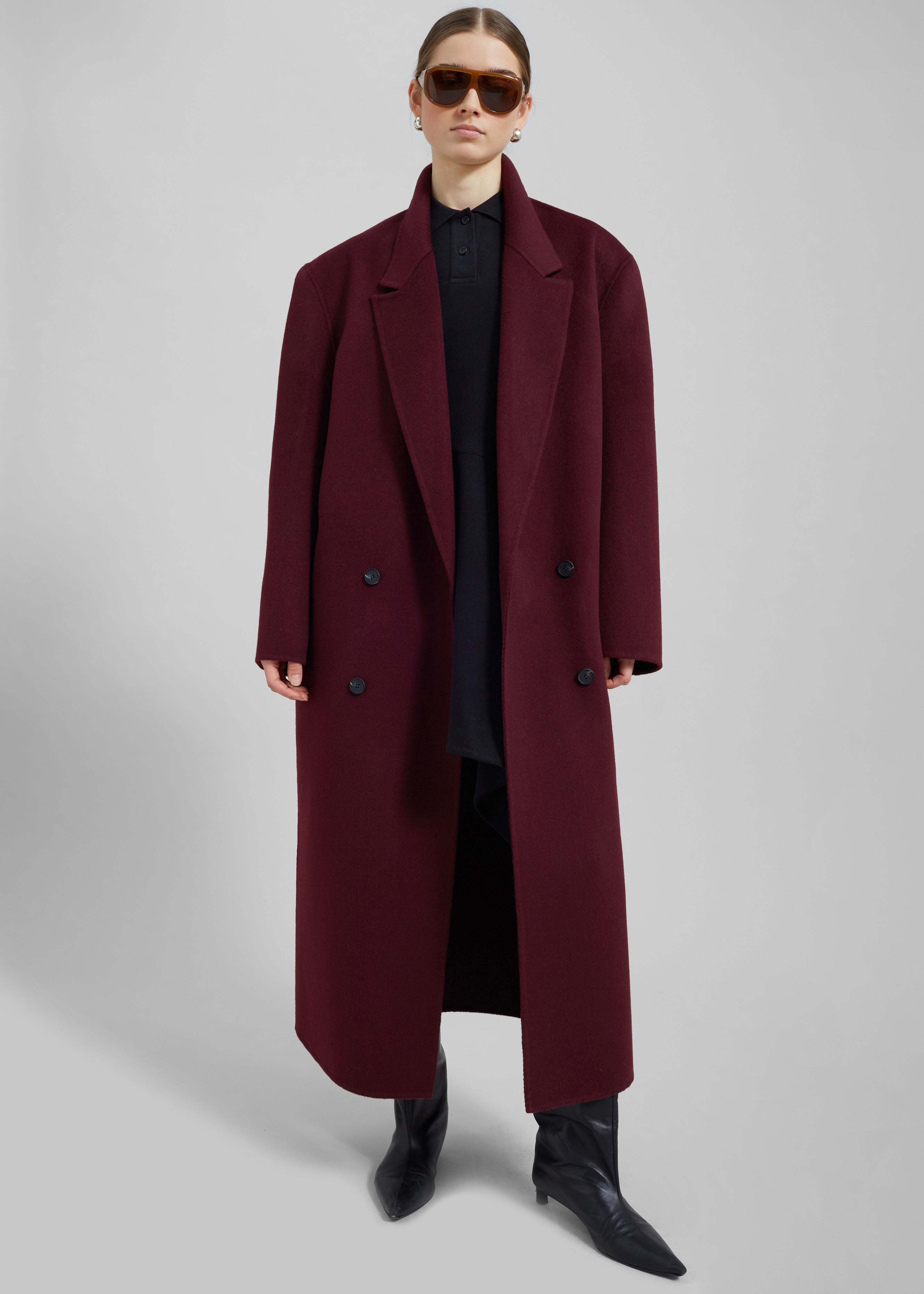 Burgundy wool jacket hotsell