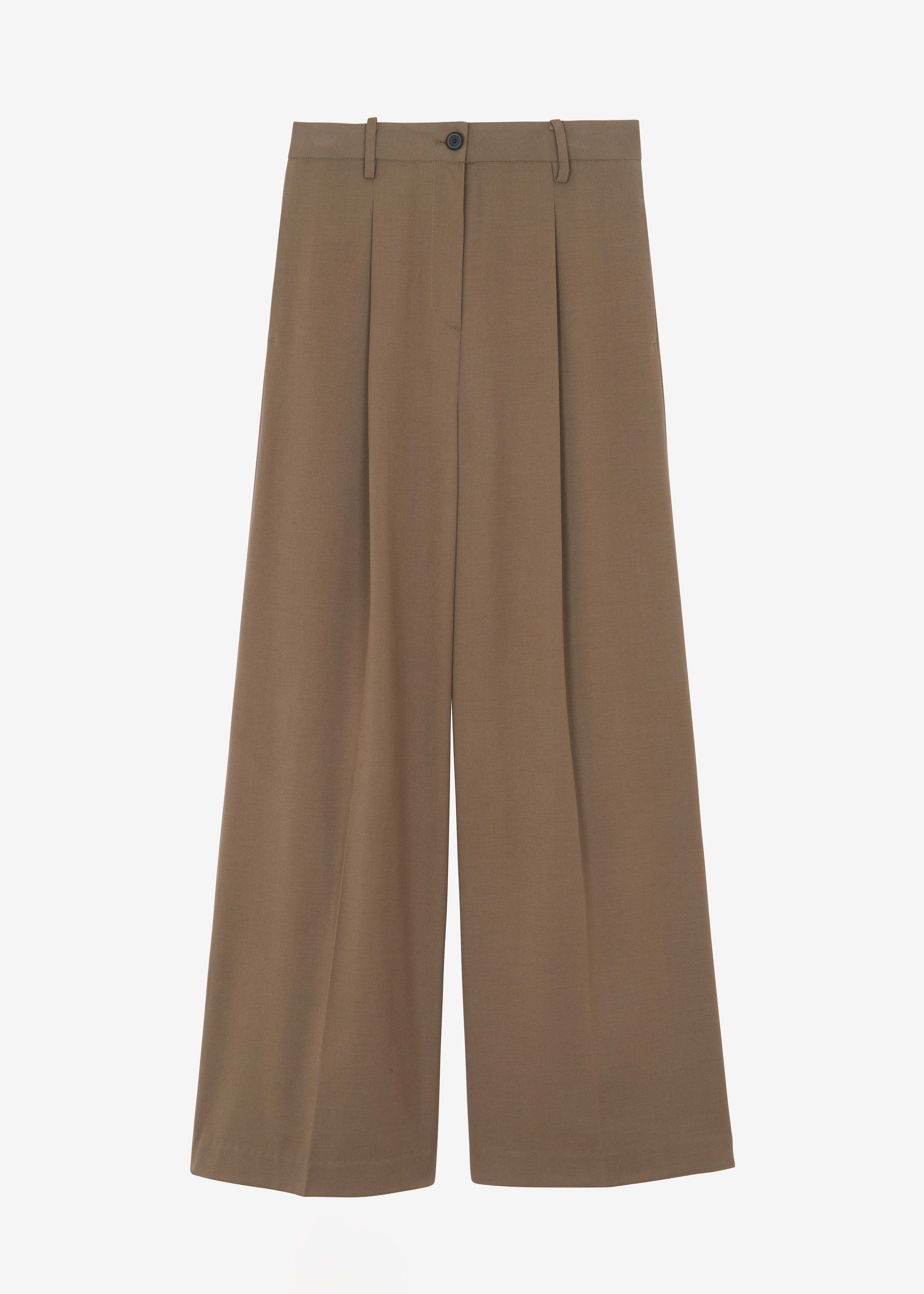 Dariel Pleated Trousers - Taupe - 9