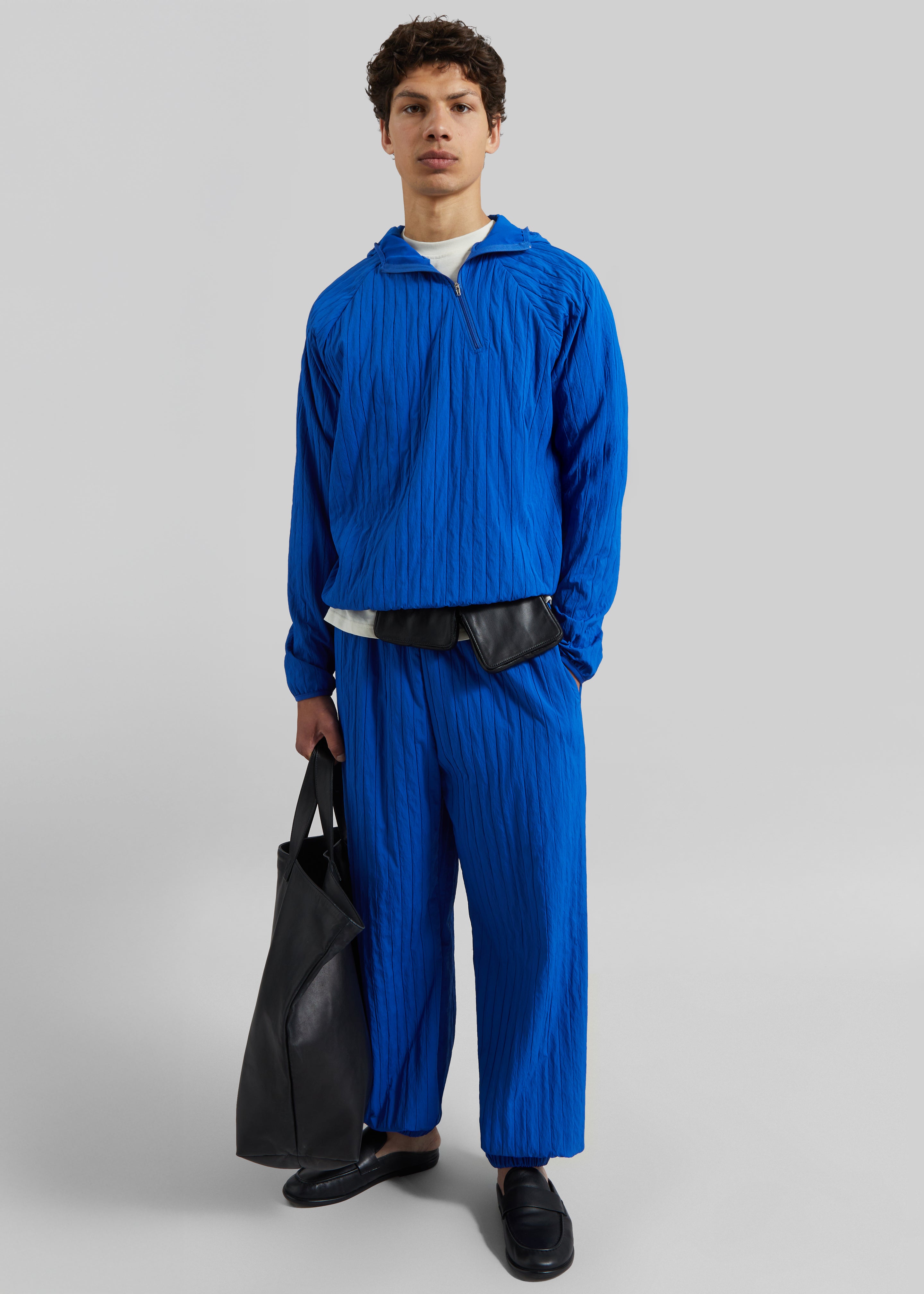 Dario Textured Hoodie - Cobalt - 5