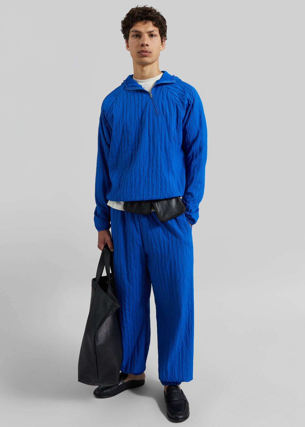 Dario Textured Joggers - Cobalt - 1