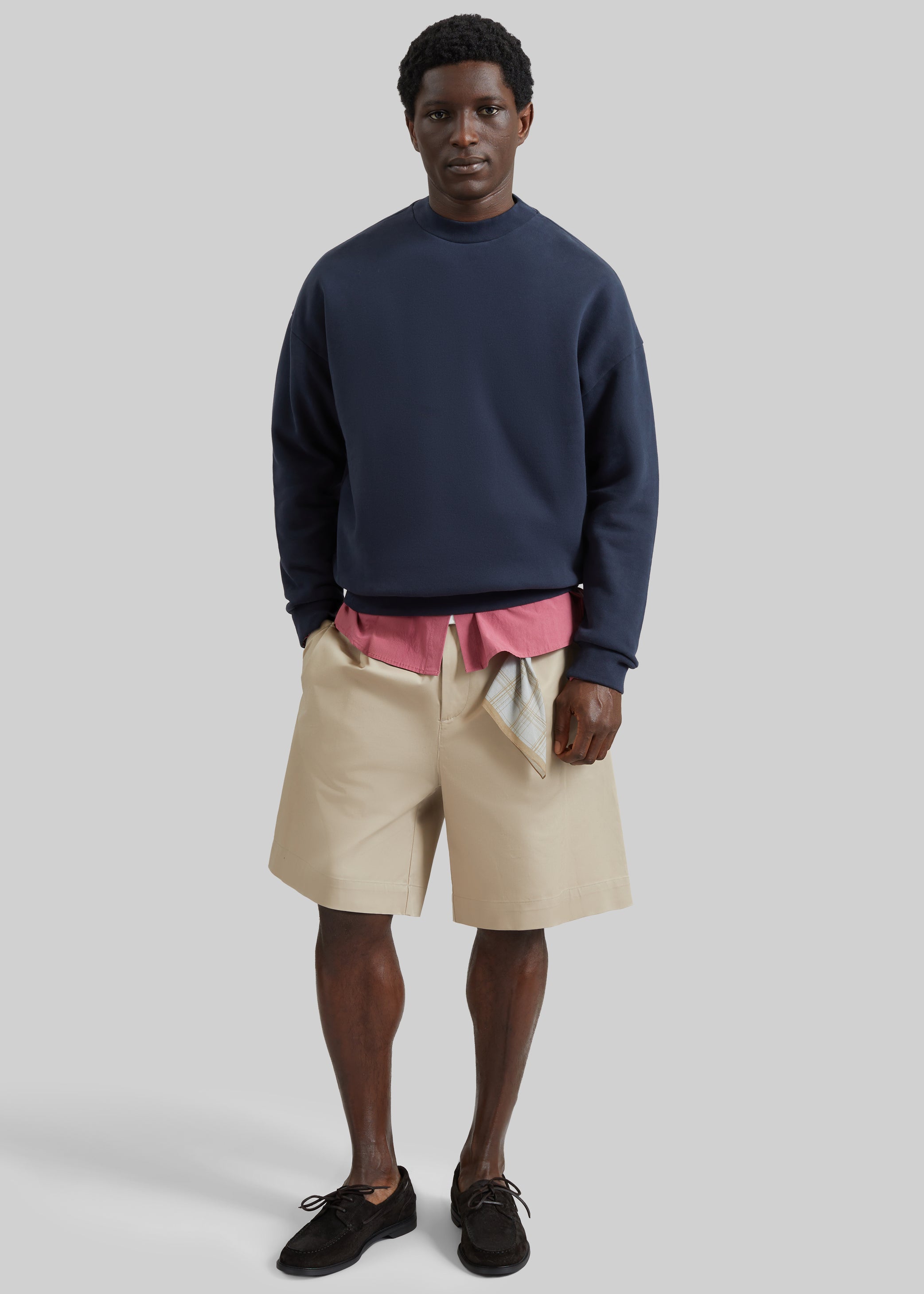 Shop the look image for Darkpark Ben Crewneck Sweatshirt - Blue Navy