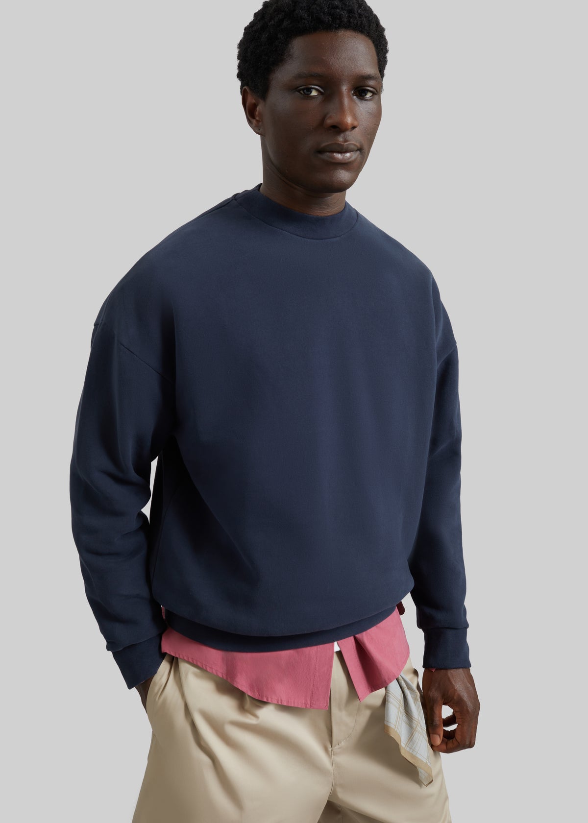 Darkpark Ben Crewneck Sweatshirt - Blue Navy - 4