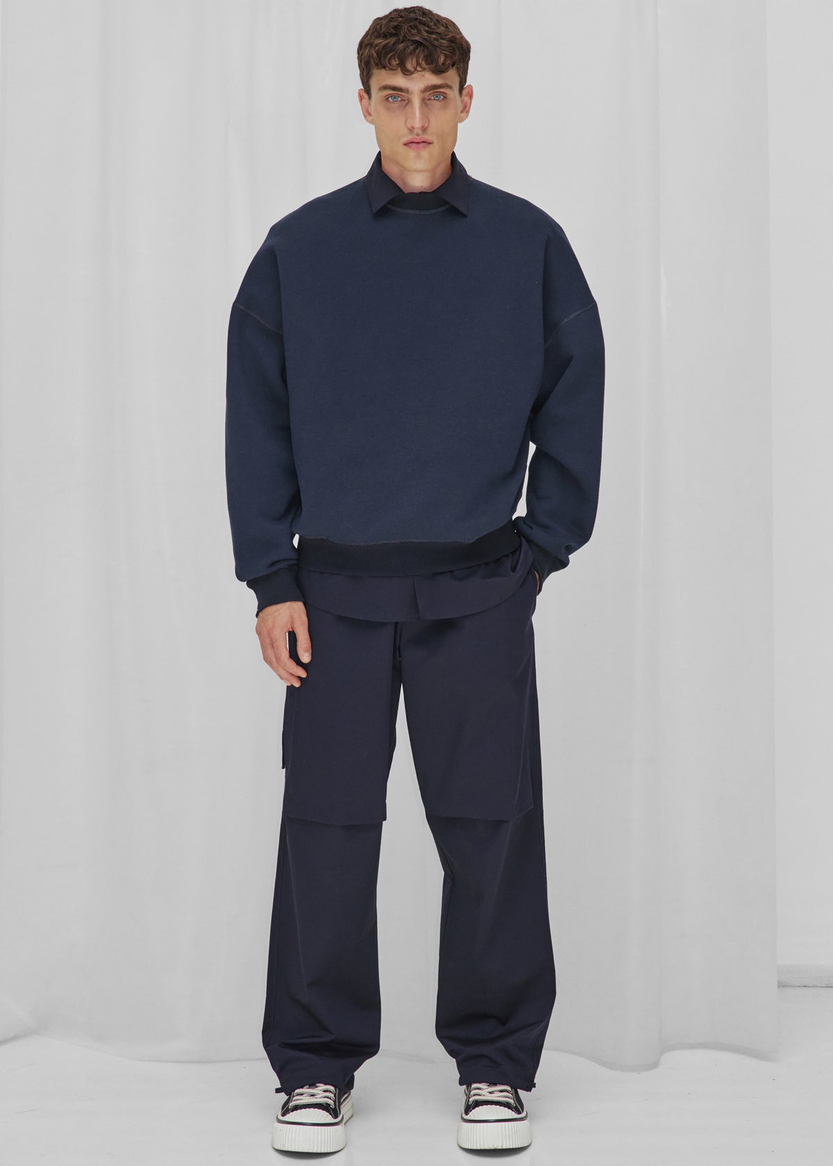 Darkpark Ben Crewneck Sweatshirt - Blue Navy - 5