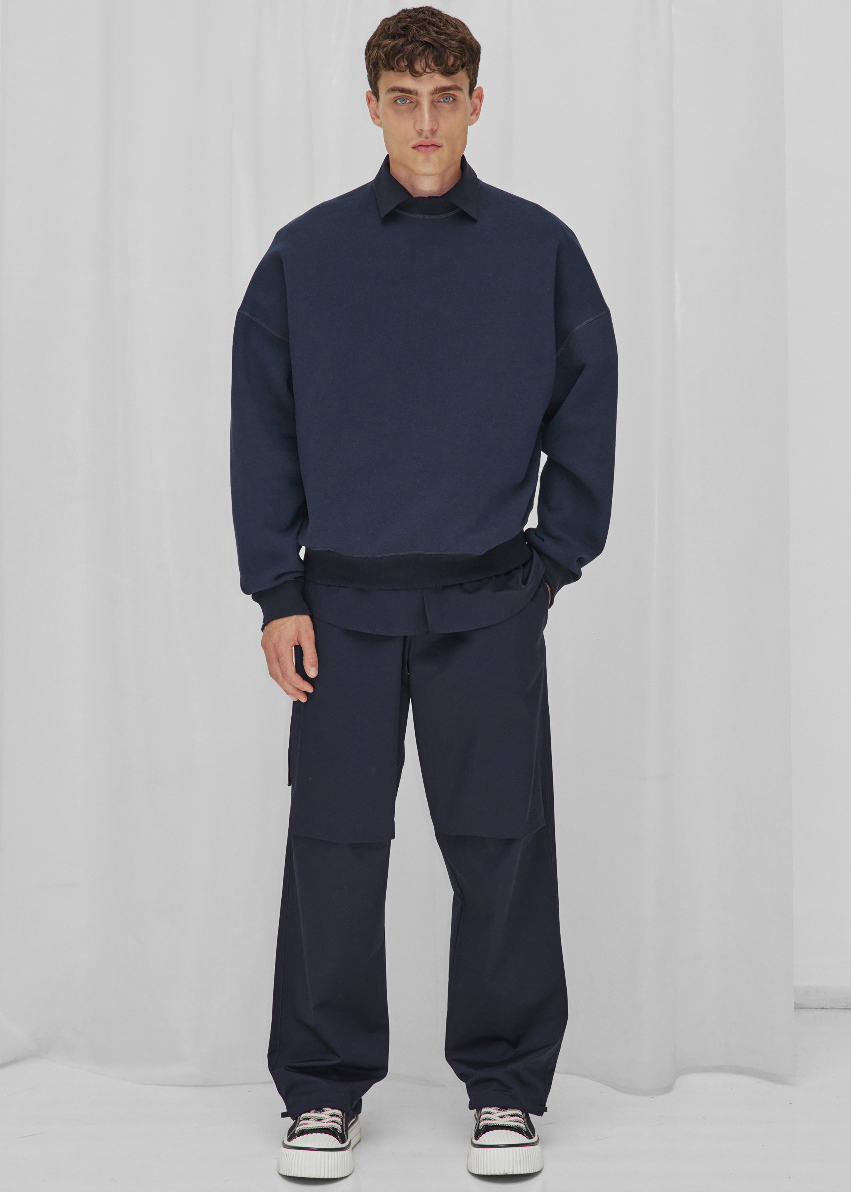 Darkpark Ben Crewneck Sweatshirt - Blue Navy - 5