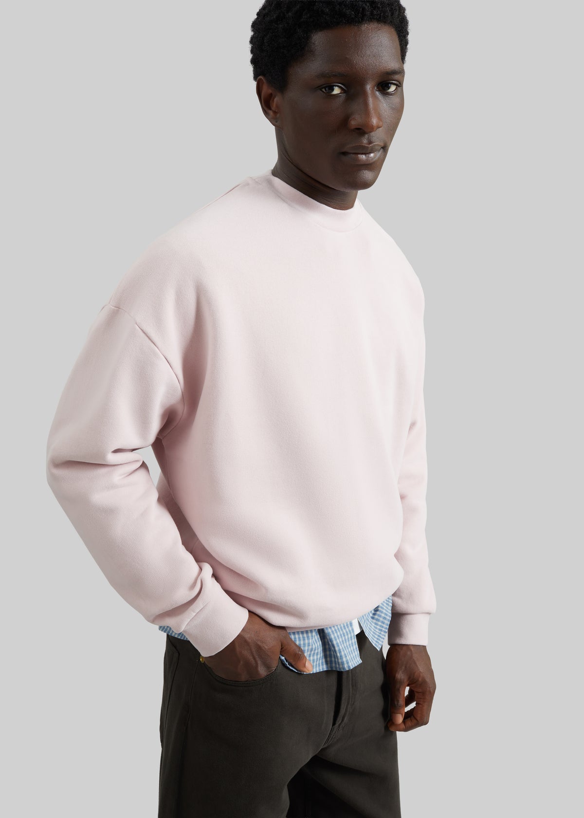 Darkpark Ben Crewneck Sweatshirt - Pink - 1