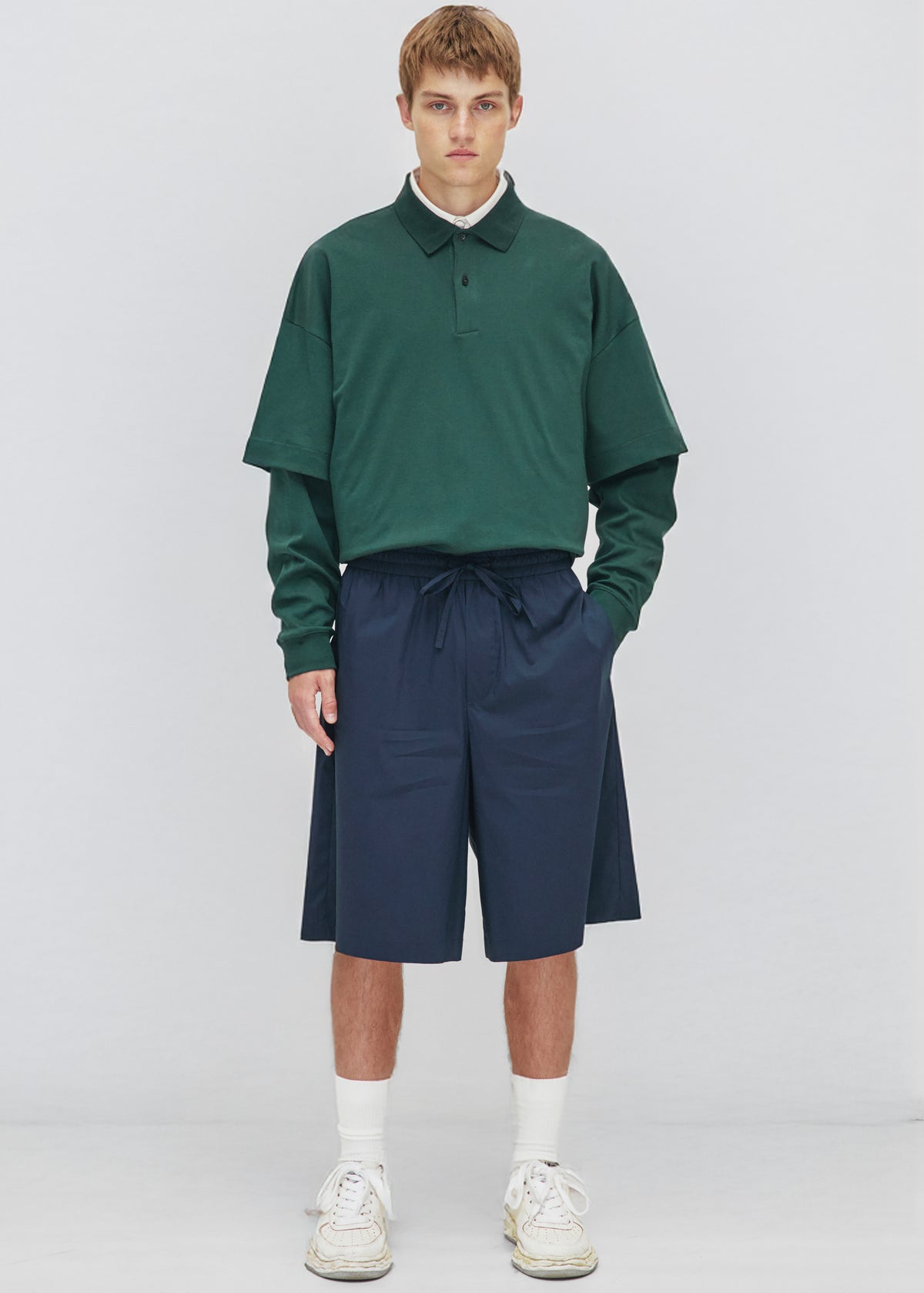Darkpark Brad Light Weight Popeline Jogger Fit Shorts - Blue Navy - 1