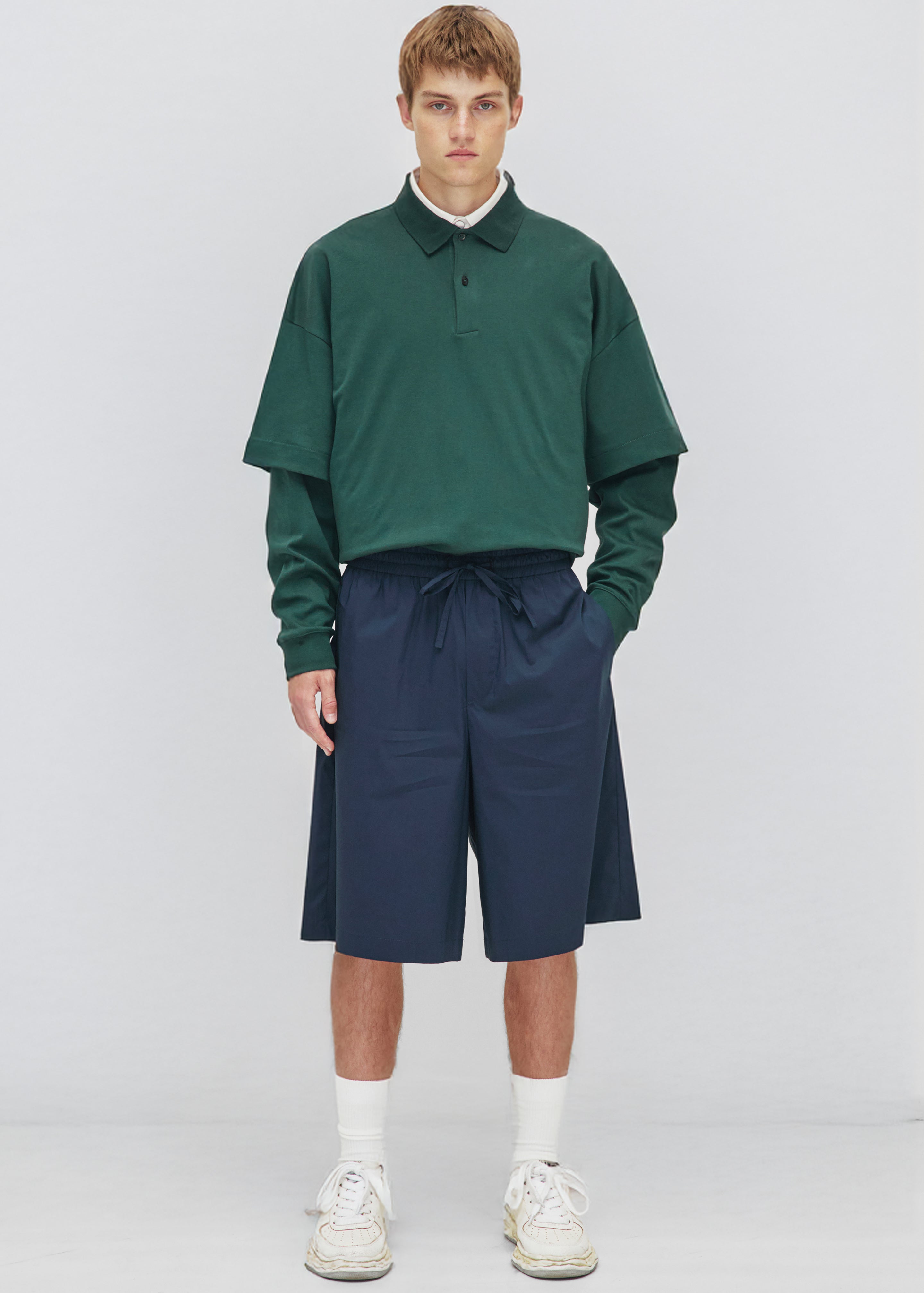 Darkpark Brad Light Weight Popeline Jogger Fit Shorts - Blue Navy - 1