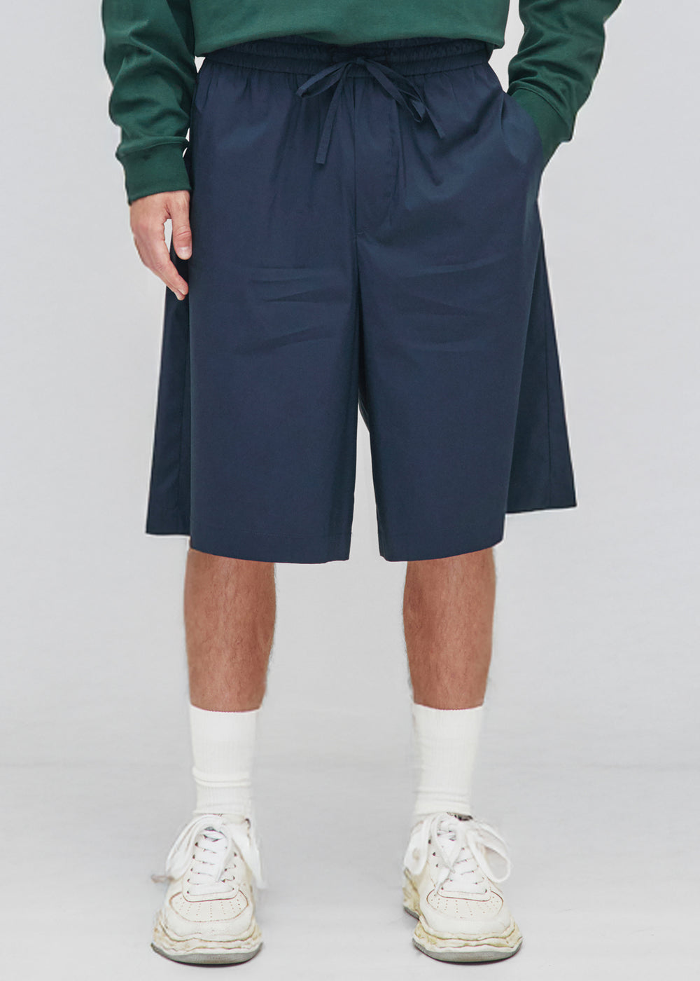 Darkpark Brad Light Weight Popeline Jogger Fit Shorts - Blue Navy - 1