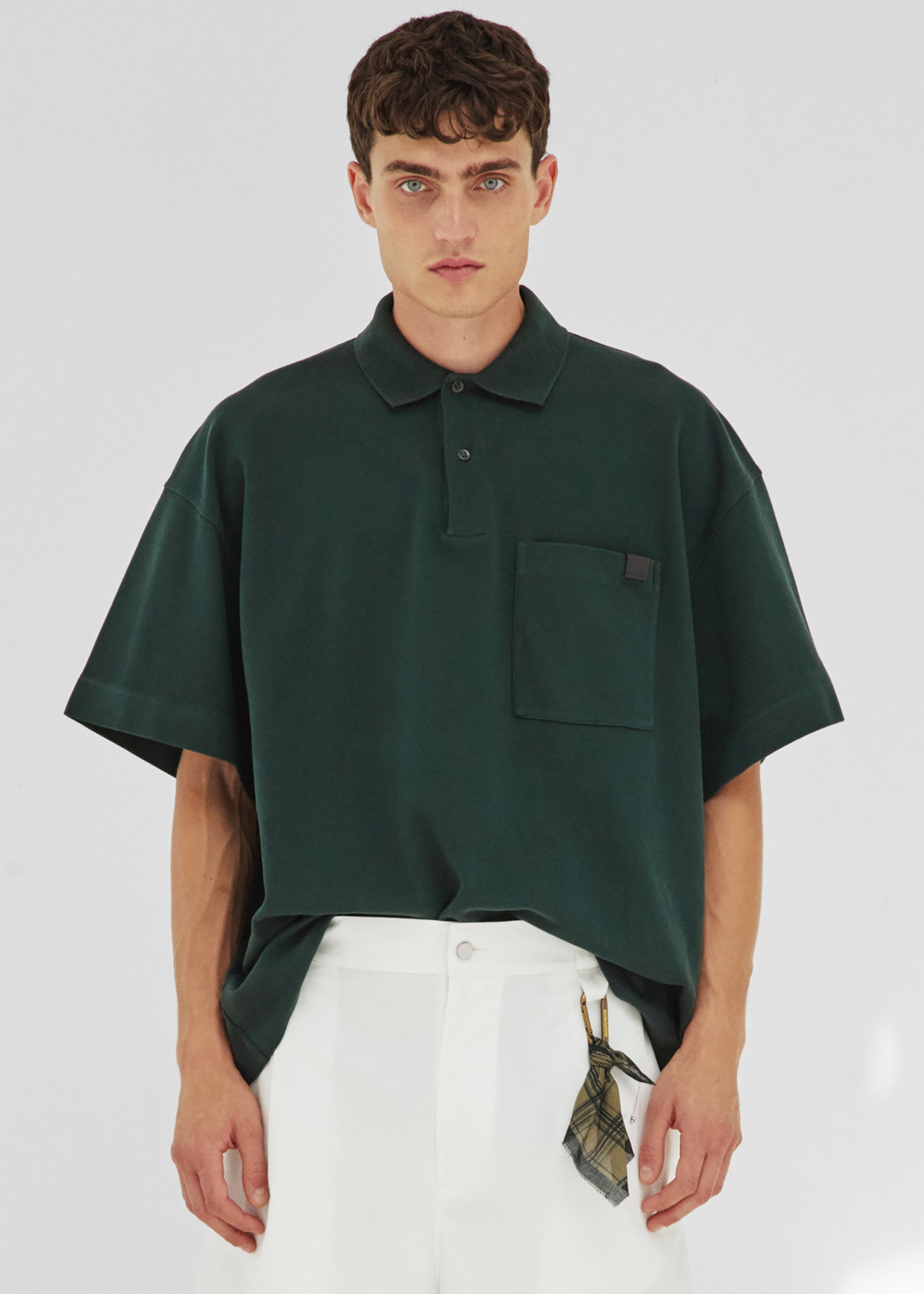 Darkpark Cole Short Sleeved Polo - Forest Green - 1