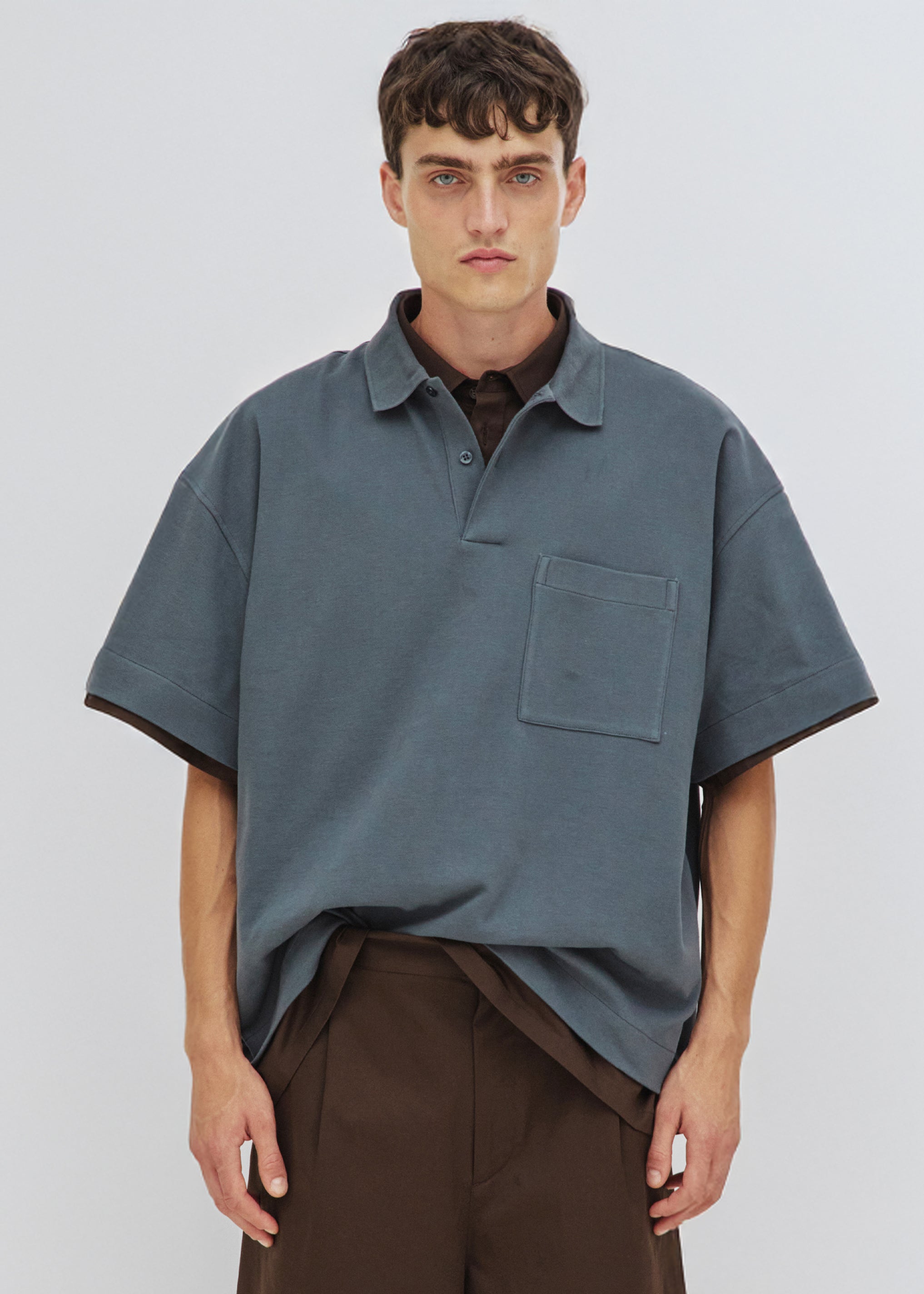 Darkpark Cole Short Sleeved Polo - Grey - 2